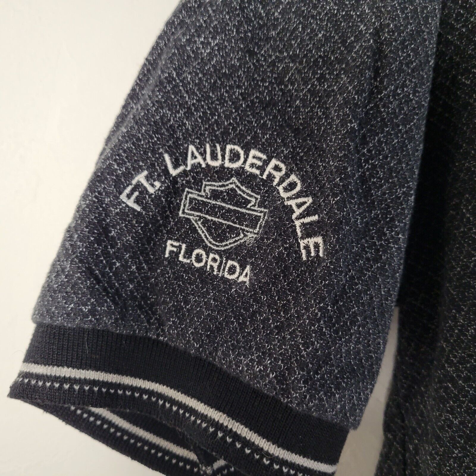 Harley Davidson Harley Davidson Men's Dark Grey Polo Button FT Lauderdale L Size US L / EU 52-54 / 3 - 6 Thumbnail