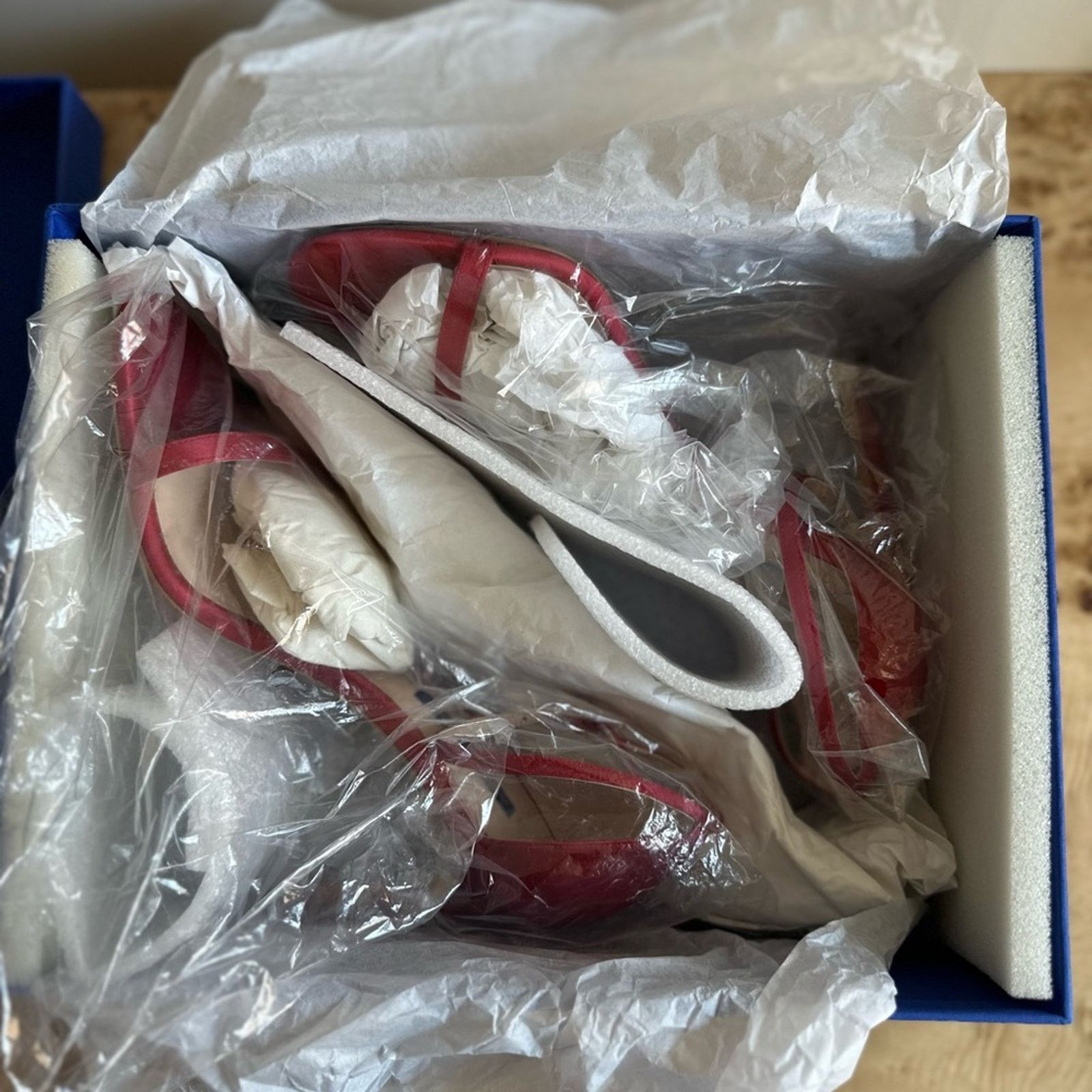 Stuart Weitzman Stuart Weitzman Nudistsong Red Heeled Sandals - 9 M Size US 9 / IT 39 - 7 Thumbnail