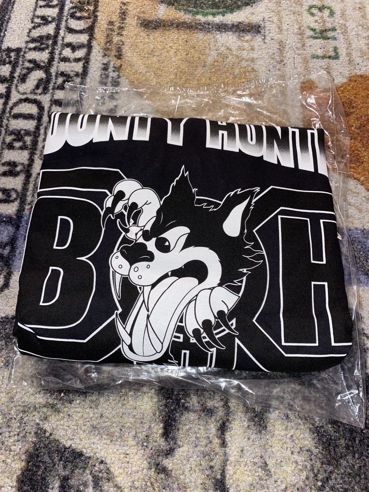 Pre-owned Bounty Hunter X Supreme Bounty Hunter Wolf Tee Black