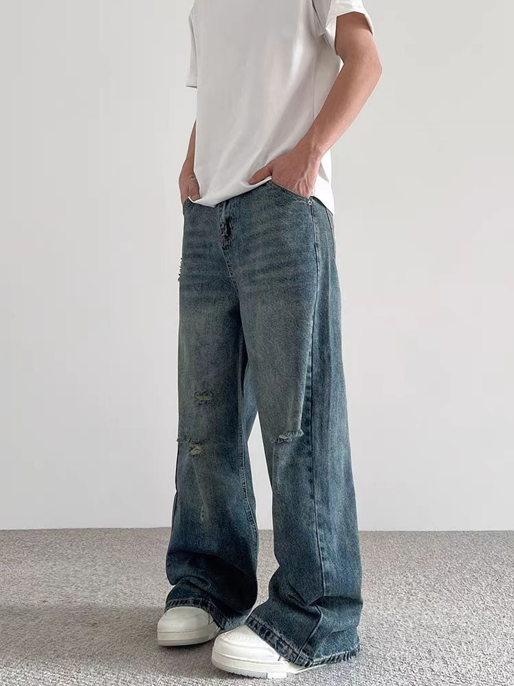 Japanese Brand × Jean Vintage ripped washed slouchy slouchy jeans Size US 34 / EU 50 - 5 Thumbnail