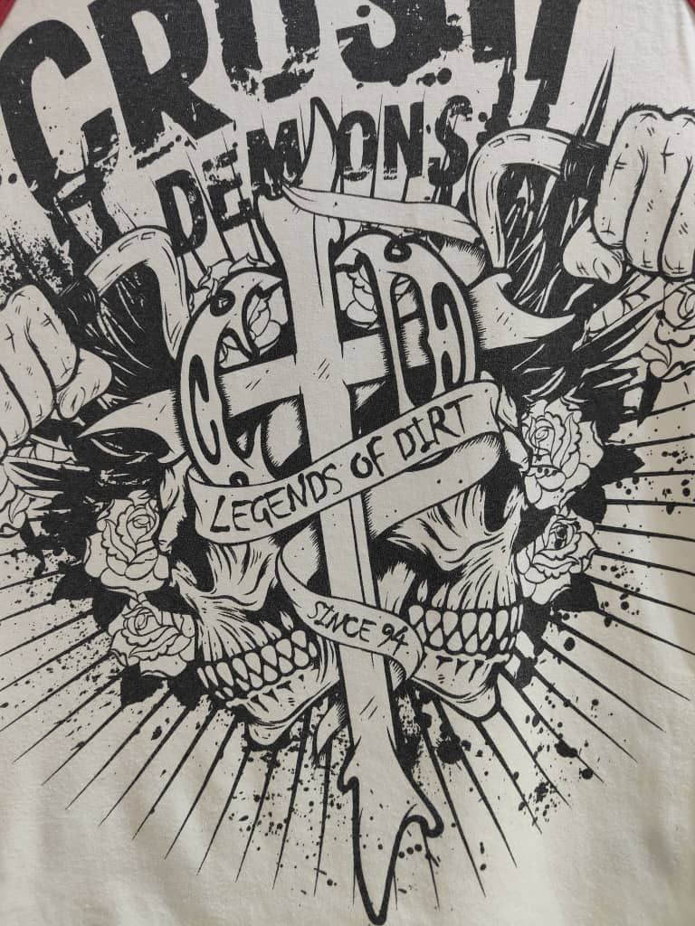 Japanese Brand Vintage Crusty Demons Masters Of Mayhem Big Logo T Shirt Size US M / EU 48-50 / 2 - 2 Thumbnail