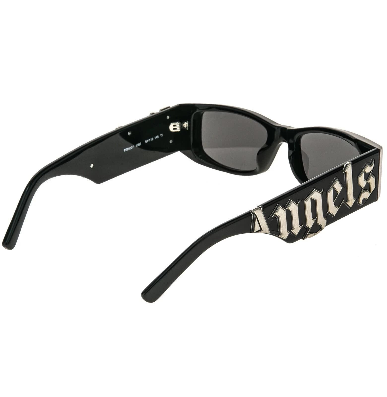 Palm Angels PALM ANGELS PERI007 007 ANGEL Black Geometric Sunglass Size ONE SIZE - 7 Thumbnail