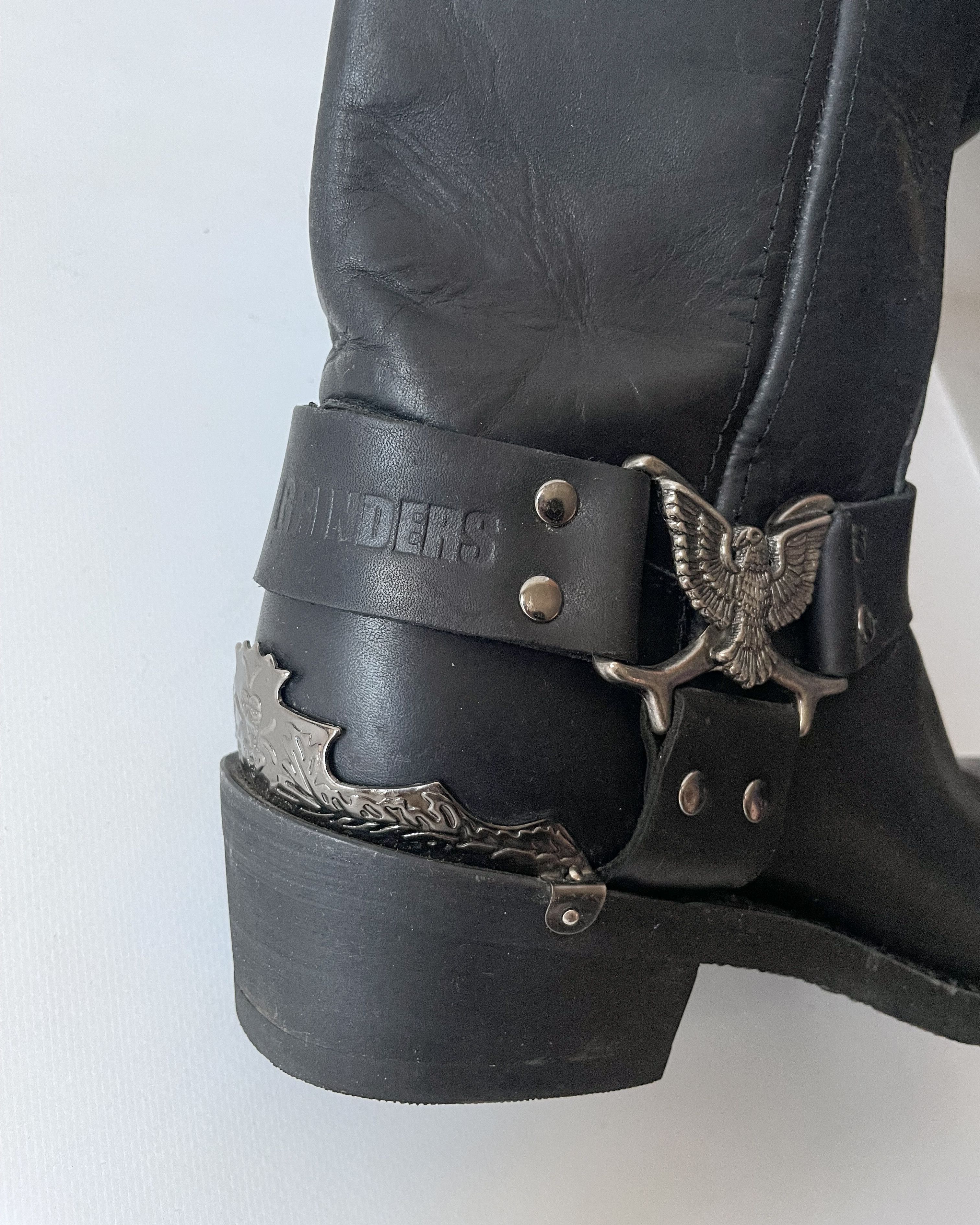 Vintage Vintage Grinders Leather Biker Boots Size US 9 / EU 42 - 10 Thumbnail