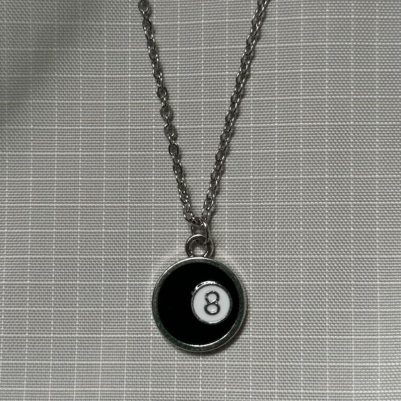 Jewelry Stainless Steel Lucky Eight Pendant Necklace Size ONE SIZE - 4 Thumbnail