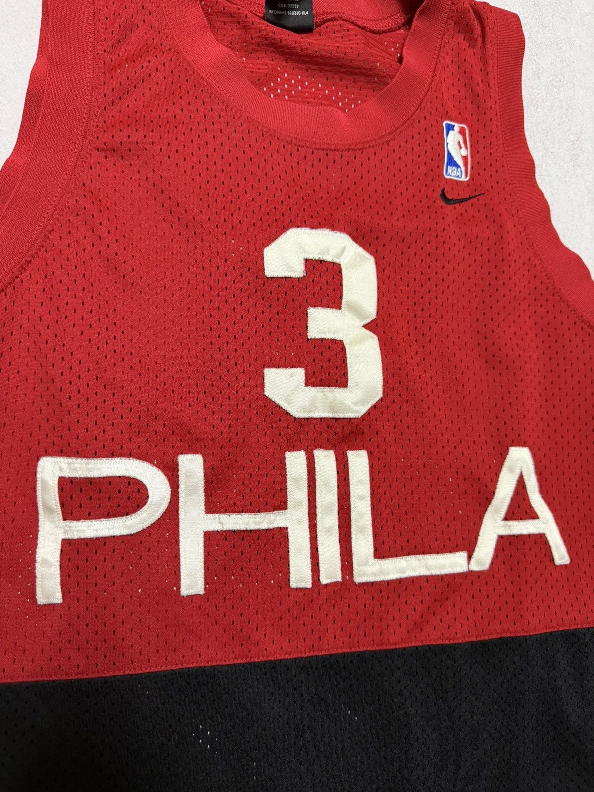 NBA × Nike × Vintage Vintage Nike Iverson Phila #3 Jersey Basketball NBA 90s Size US M / EU 48-50 / 2 - 4 Thumbnail