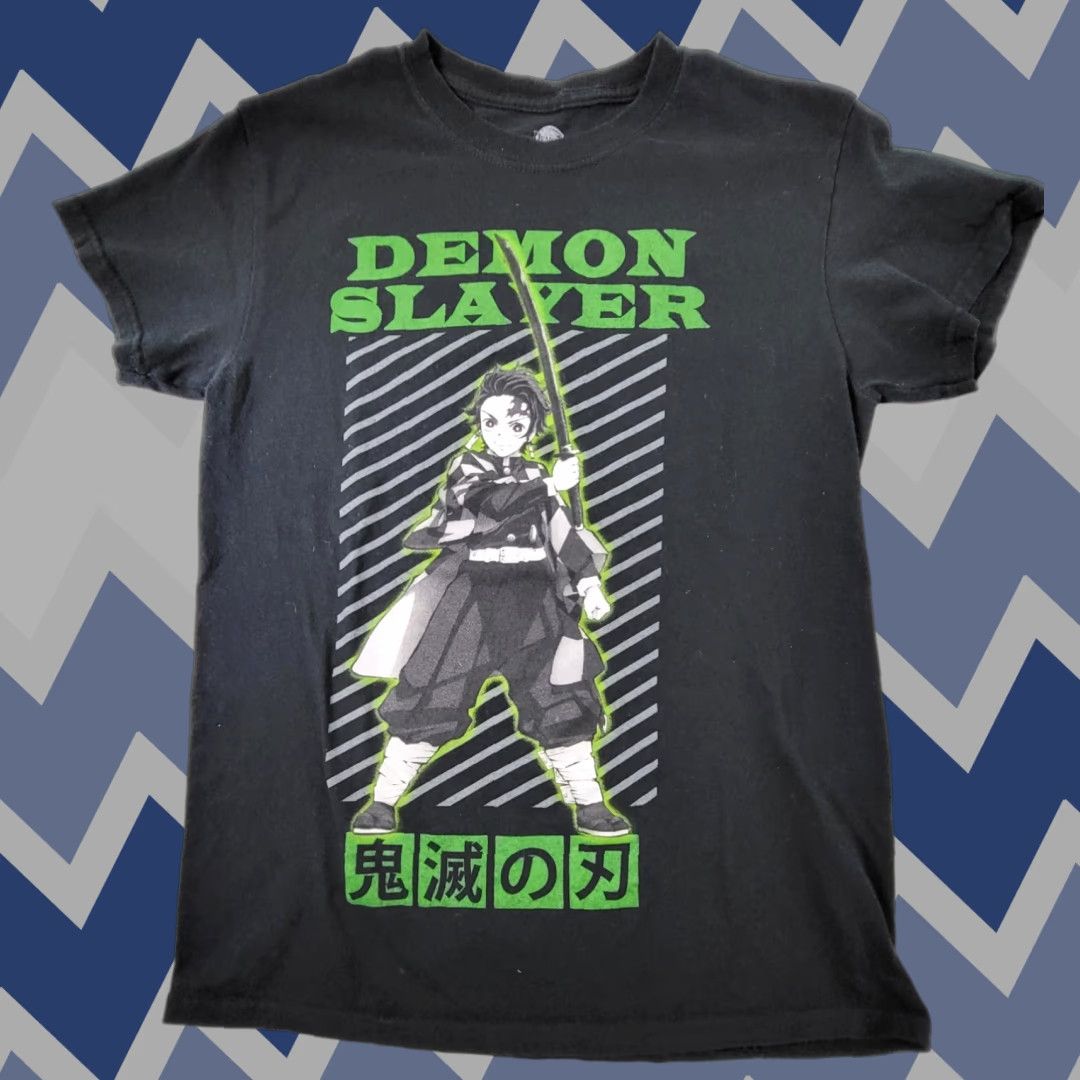 Vintage Demon Slayer Anime Black Short Sleeve T-Shirt Mens Size S EUC Size US S / EU 44-46 / 1 - 1 Thumbnail