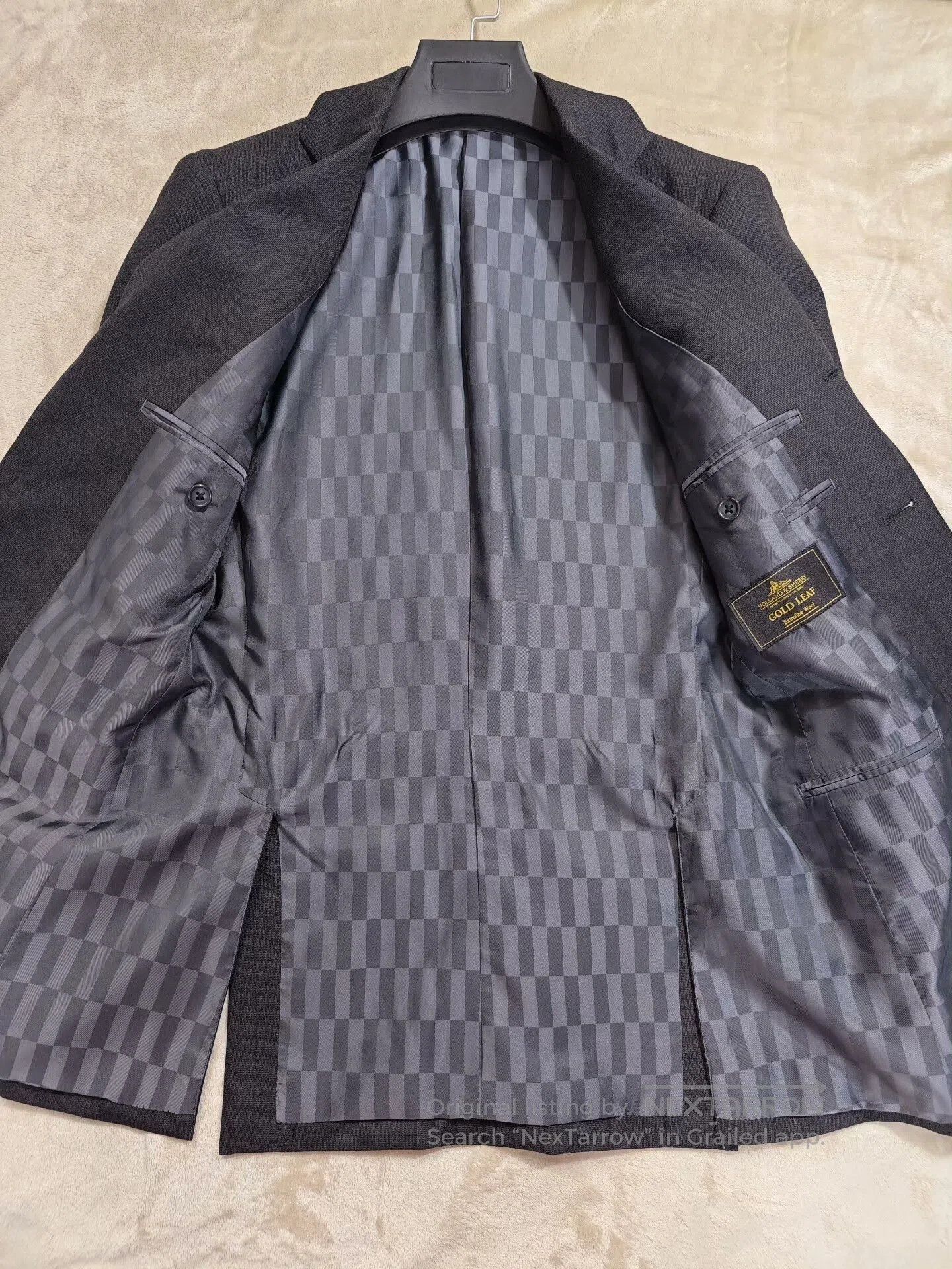 Holland & Sherry Holland Sherry Gray Wool Blazer. Size US S / EU 44-46 / 1 - 6 Thumbnail