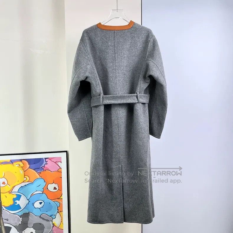 Hermes Hermes Gray Cashmere Coat Size XS / US 0-2 / IT 36-38 - 2 Thumbnail
