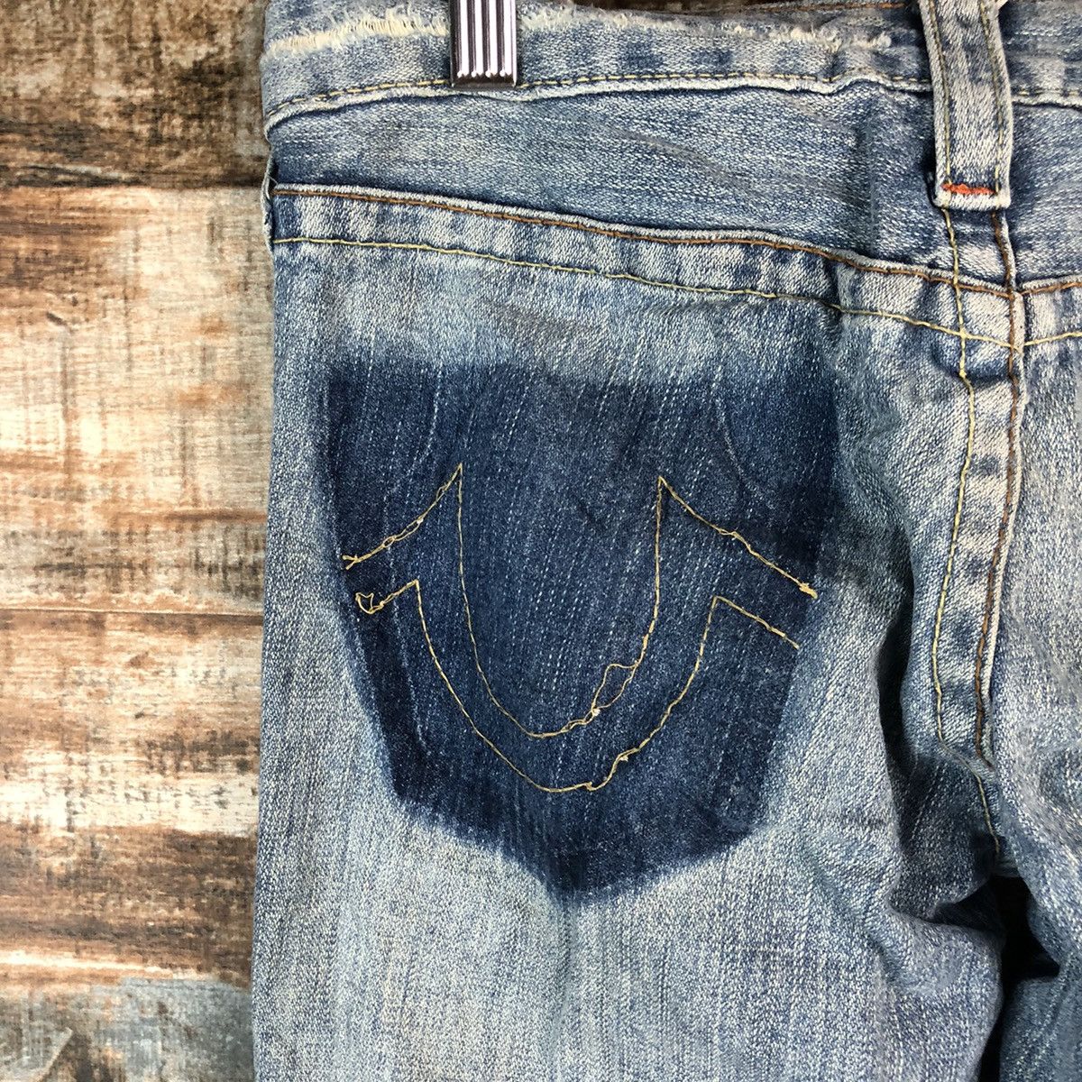 True Religion DLL True Religion Blue Distressed ripped Denim Pants #A2143 Size 26" / US 2 / IT 38 - 17 Thumbnail