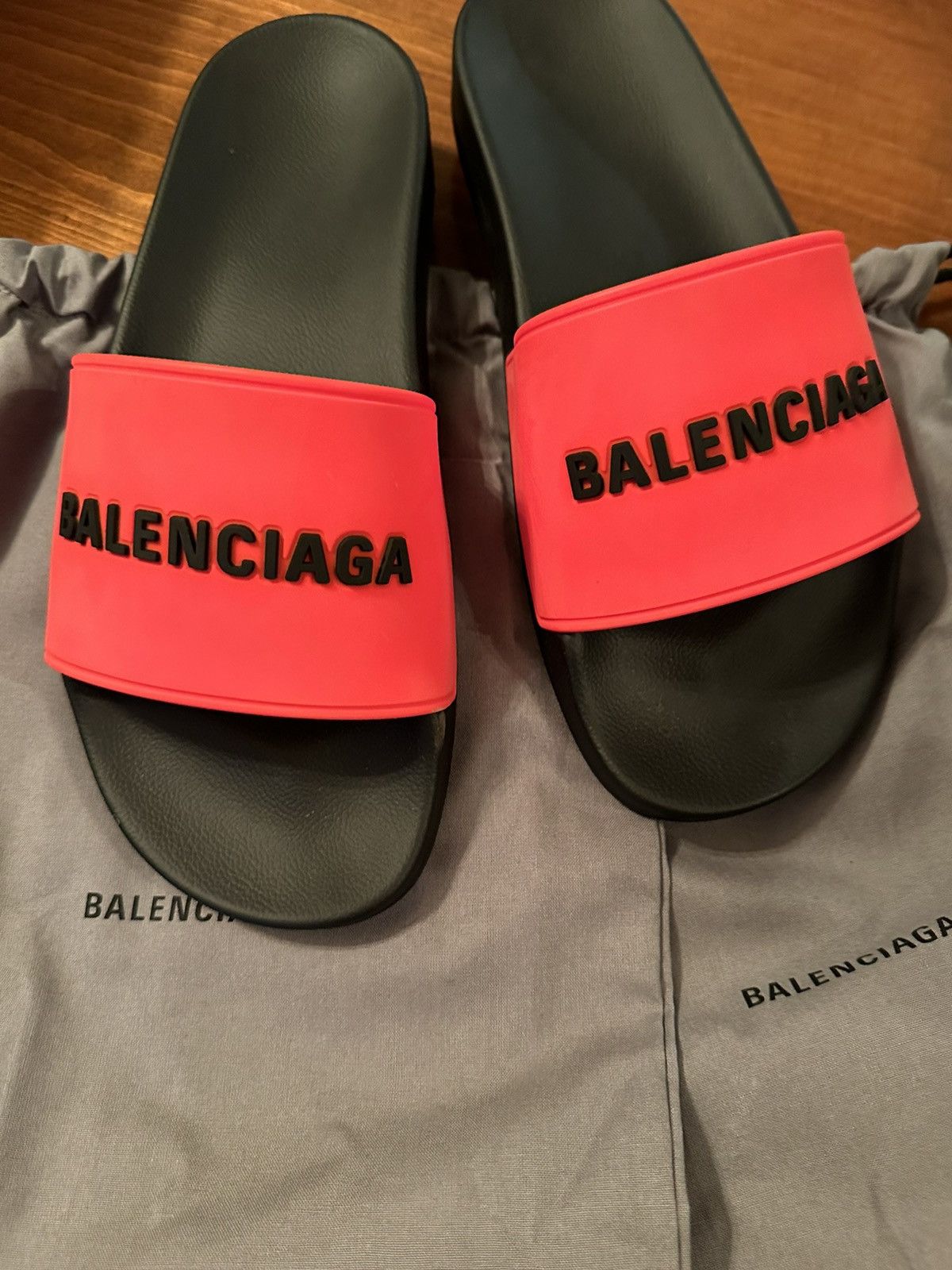 Balenciaga Balenciaga pool slides - 9 NWT | Grailed