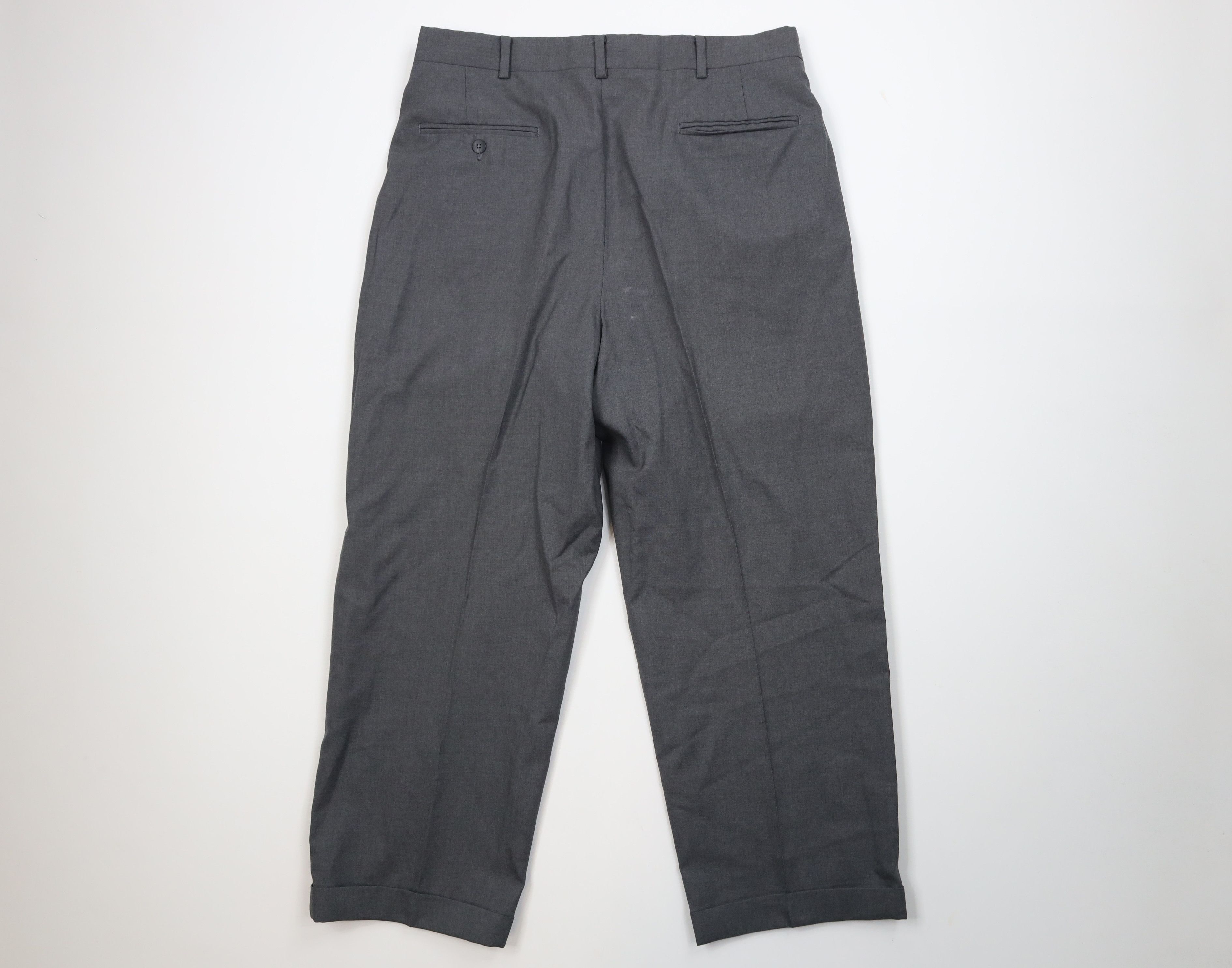 Vintage Vintage 60s Streetwear Wool Knit Wide Leg Chino Pants USA Size US 34 / EU 50 - 10 Thumbnail