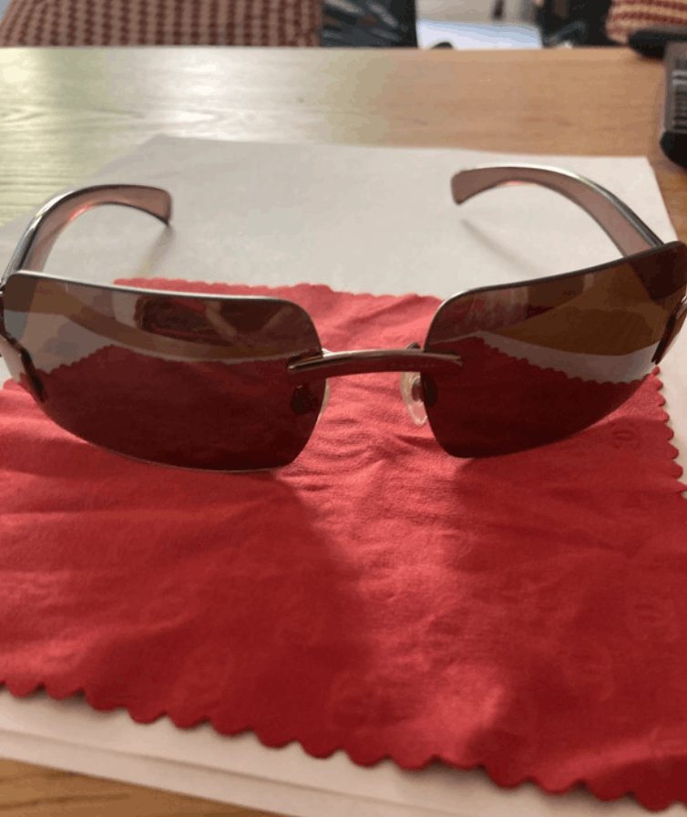 Chanel Chanel Sunglasses 4048 Rhinestone Logo Rimless Vintage Size ONE SIZE - 2 Thumbnail