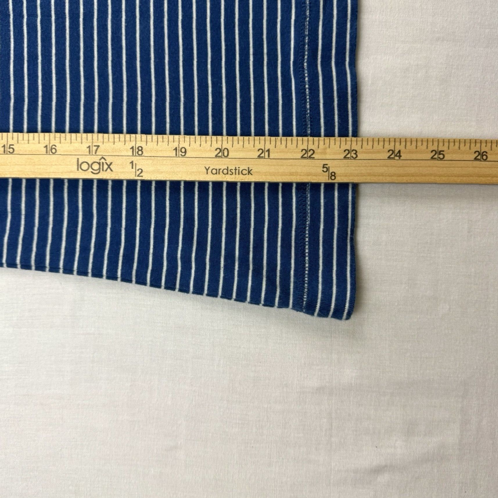 Ralph Lauren VINTAGE Lauren Ralph Lauren Jeans Company Long Sleeve Shirt Women XL Blue Striped Casual 2000s Size XL / US 12-14 / IT 48-50 - 6 Thumbnail