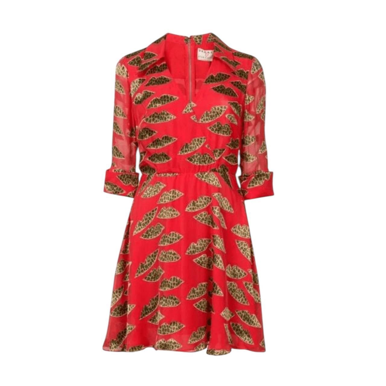 Alice + Olivia DONALD ROBERTSON ALICE+OLIVIA BY STACEY BENDET LEOPARD DRESS Size XS / US 0-2 / IT 36-38 - 1 Thumbnail