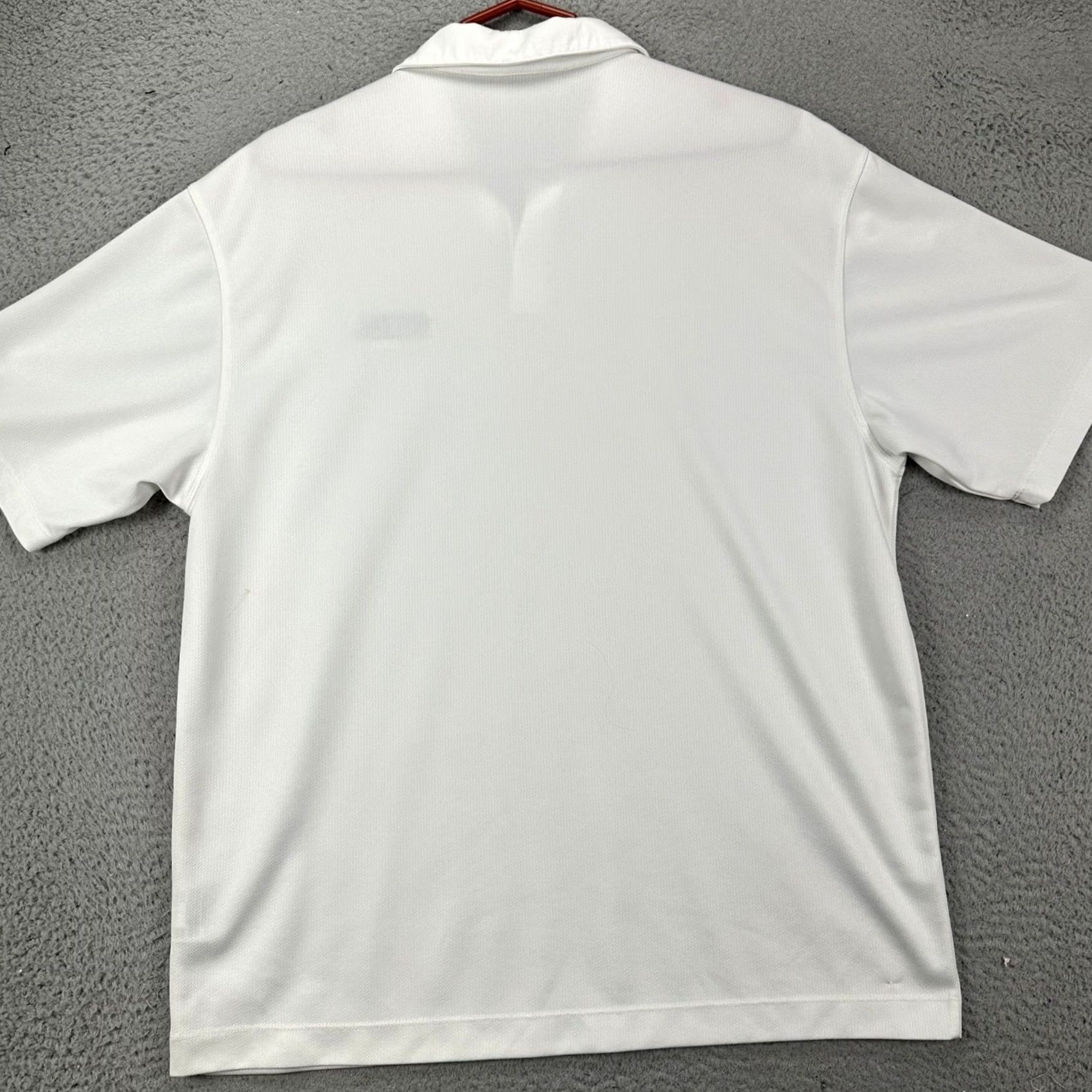 Nike Nike Dri-Fit Shirt Polo Golf Mens Large White Short Sleeve Swoosh Athletic Rugby Size US L / EU 52-54 / 3 - 2 Thumbnail