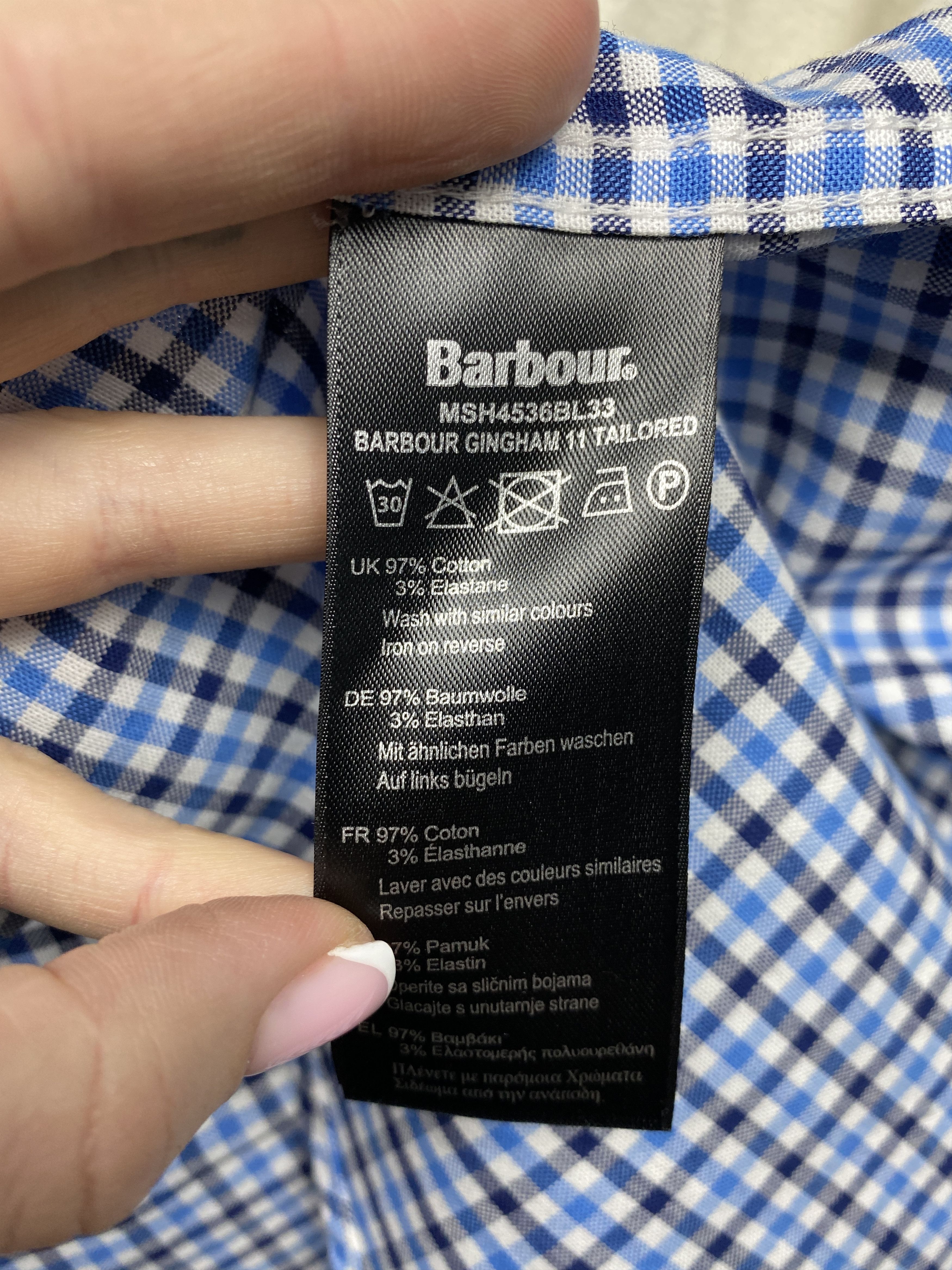 Barbour Barbour Vintage Mens Long Sleeve Check Shirt Size US L / EU 52-54 / 3 - 6 Thumbnail