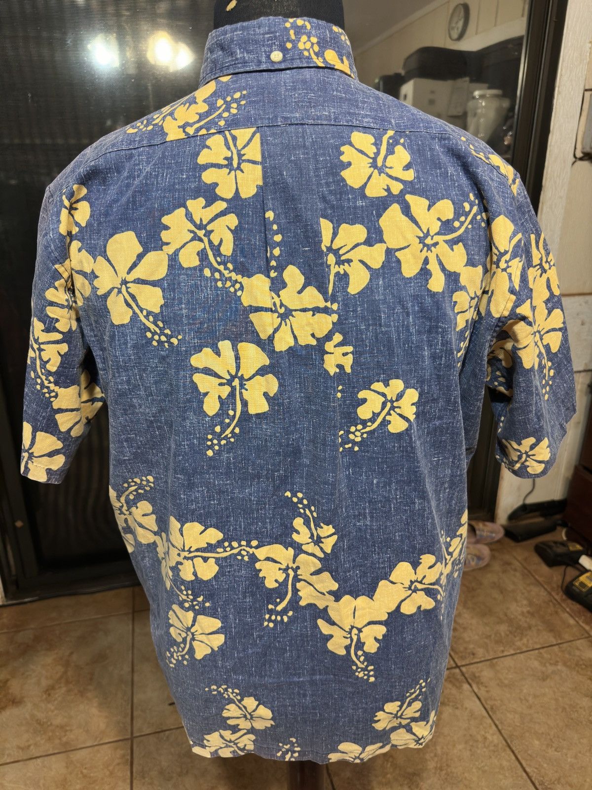 Reyn Spooner PreOwned Reyn Spooner Hawaiian Print Blue/Yellow Men's M Size US M / EU 48-50 / 2 - 2 Thumbnail