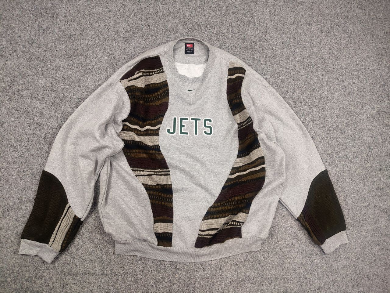 Nike Vintage Nike Jets NFL Logo Design custom sweatshirts sweater Size US XL / EU 56 / 4 - 9 Thumbnail