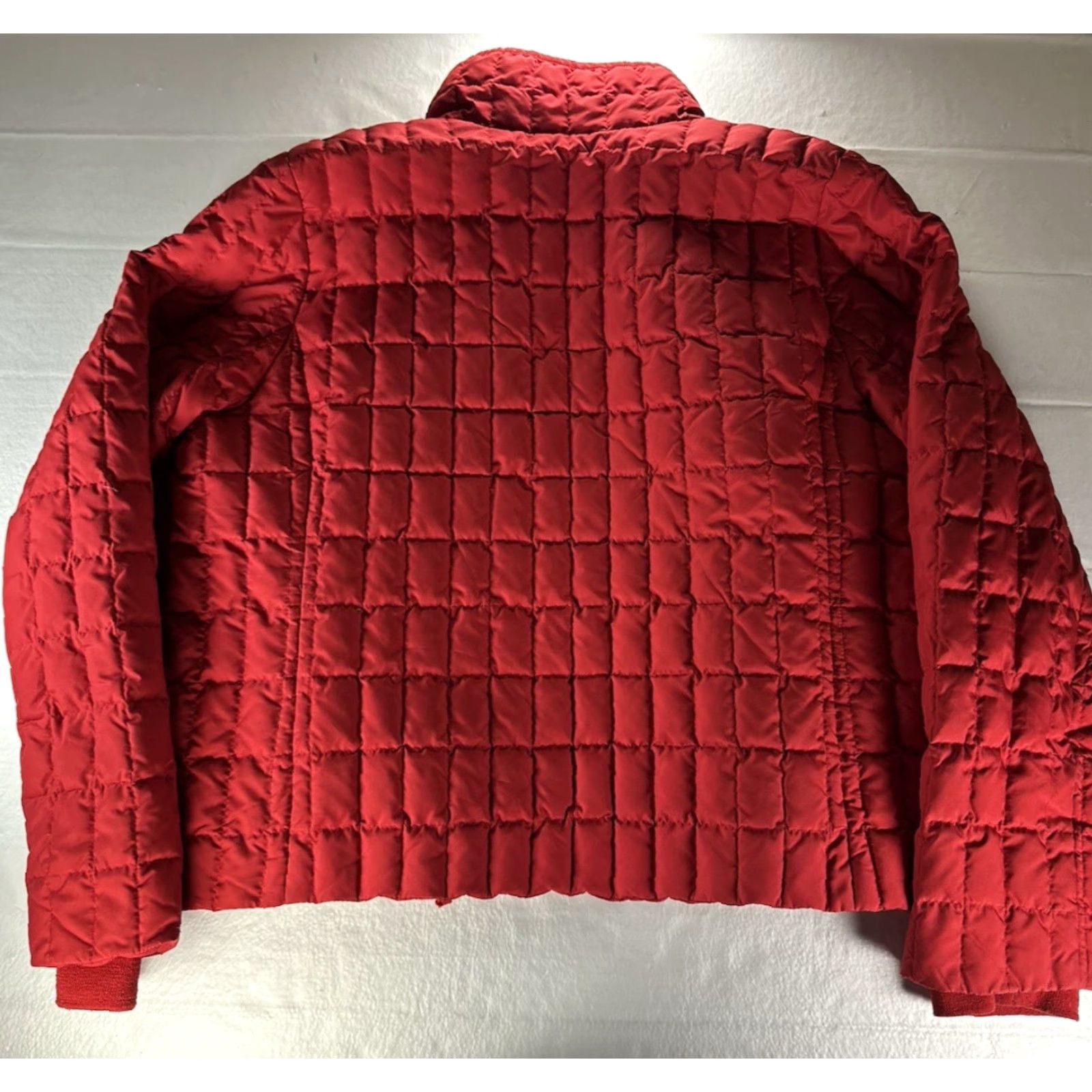 J.Crew J.CREW Snowcap Quilted Puffer Jacket Womens XL Red Down Coat Weatherproof Size XL / US 12-14 / IT 48-50 - 2 Thumbnail