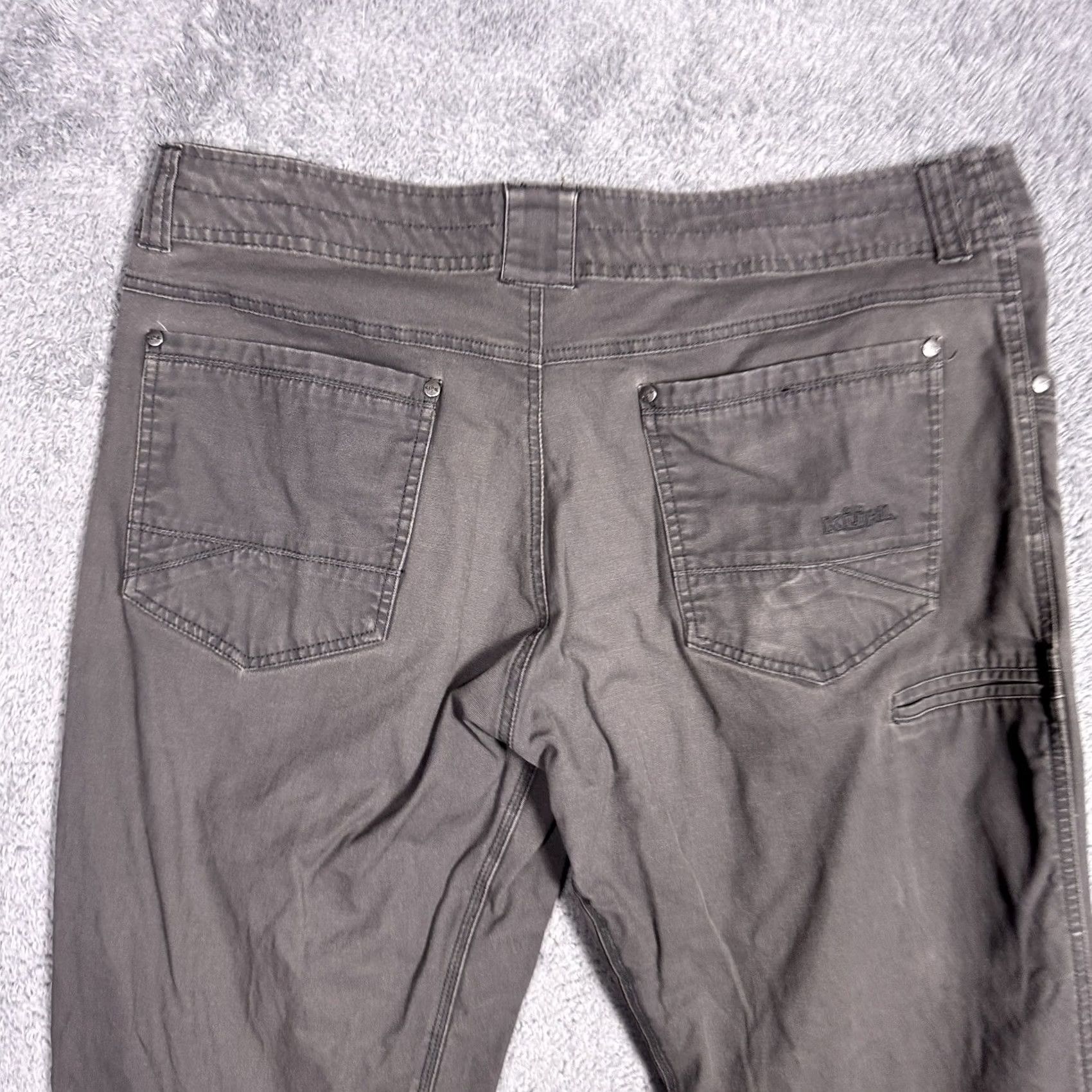Vintage VINTAGE Kuhl Jeans Mens 36x30 Straight Canvas Hiking Patina Dye 5114 Size US 36 / EU 52 - 5 Thumbnail