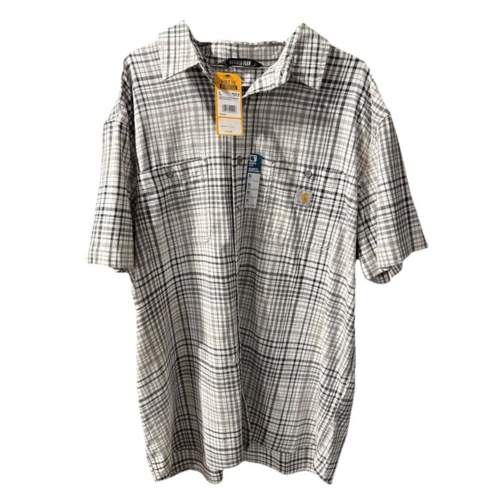 Carhartt NWT Carhartt Mens Shirt Rugged Flex Short Sleeve XL Gray Size US XL / EU 56 / 4 - 1 Thumbnail