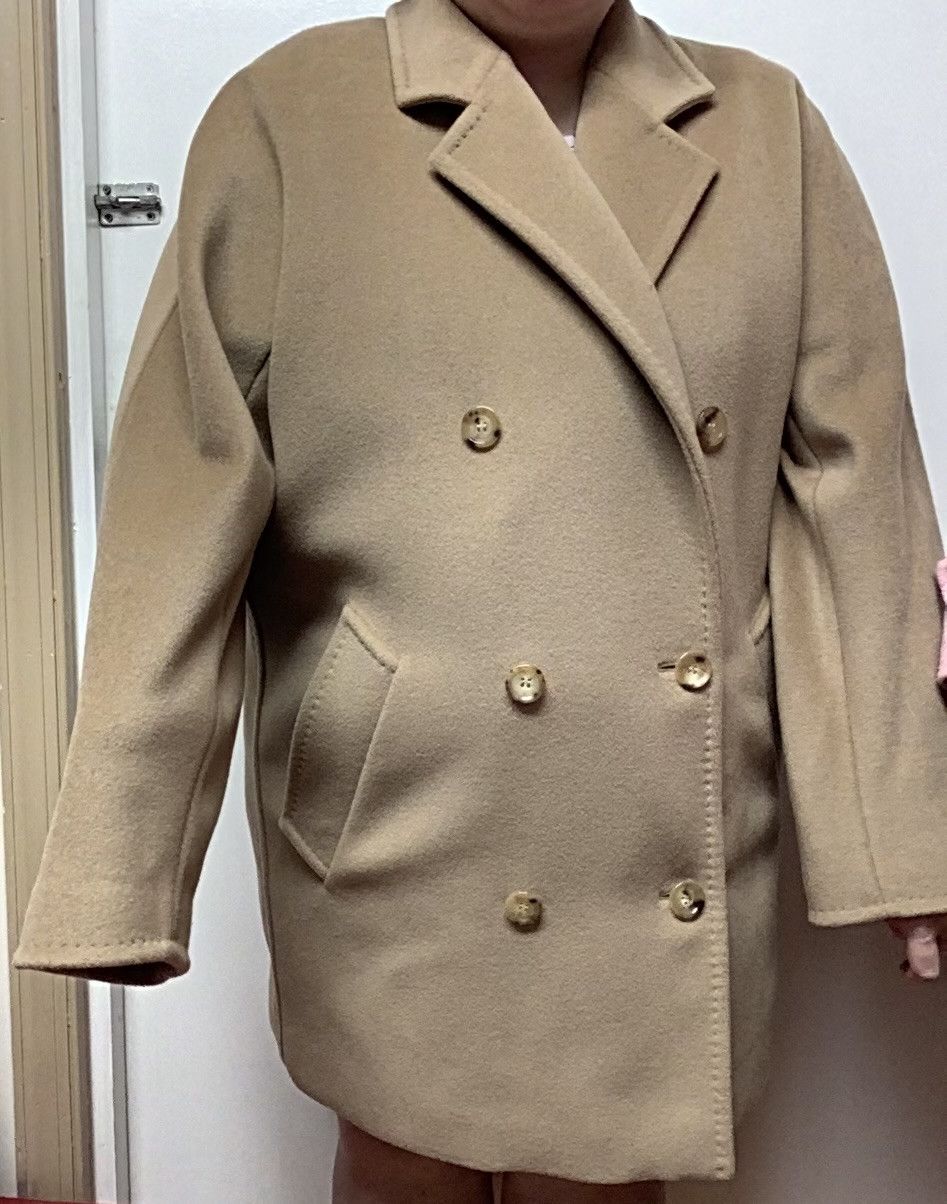 Max Mara Max Mara 101801 Rebus Short Coat in Tan Size L / US 10 / IT 46 - 2 Thumbnail