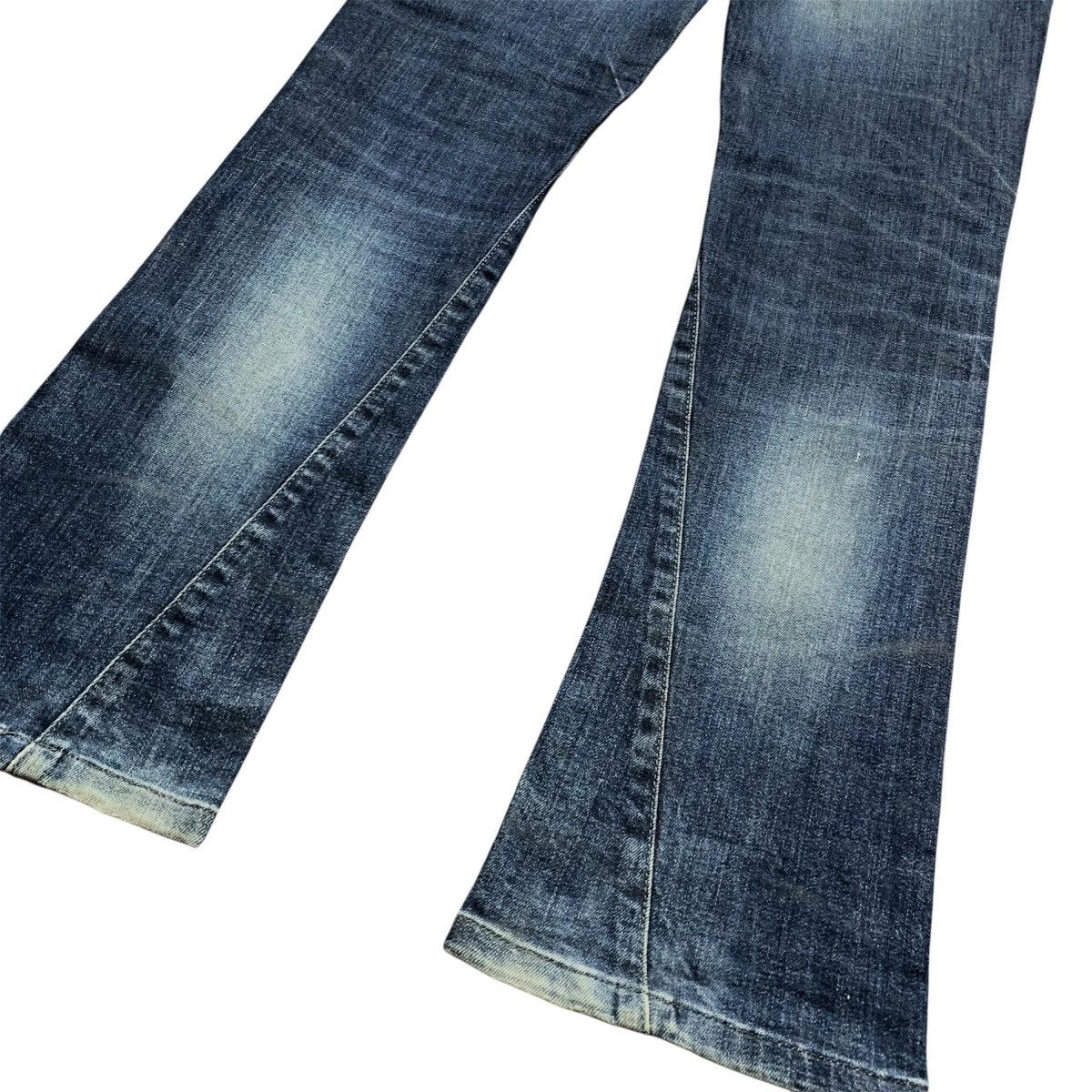 Tornado Mart Tornado Mart Distressed Blue Wash Flared Ifsix Lgb Style Size US 32 / EU 48 - 7 Thumbnail