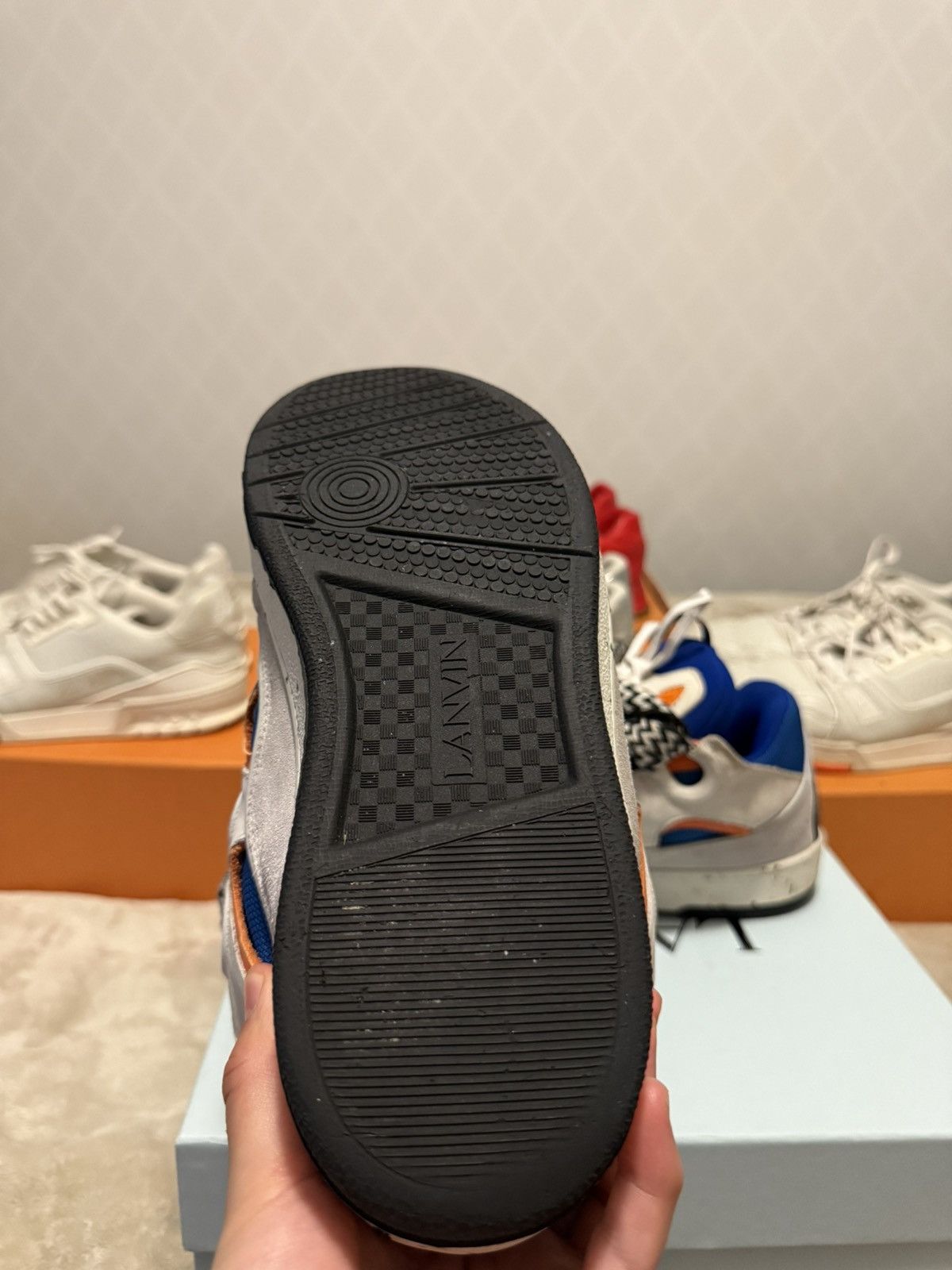 Lanvin Lanvin Curb Sneaker Orange Blue Size US 11 / EU 44 - 7 Thumbnail