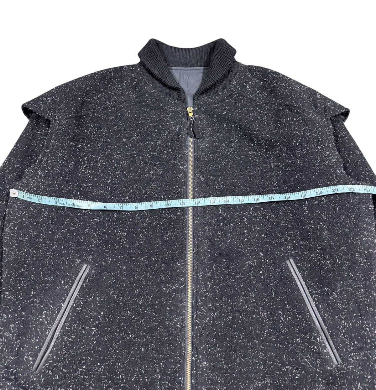 If Six Was Nine Btg🔥80’s Wool Alpaca Bomber Shawl Collar Zipper Jacket Size US L / EU 52-54 / 3 - 18 Thumbnail