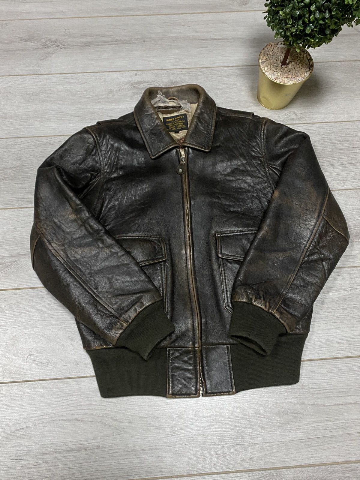 Avirex Vintage Avirex leather jacket Size US M / EU 48-50 / 2 - 8 Thumbnail