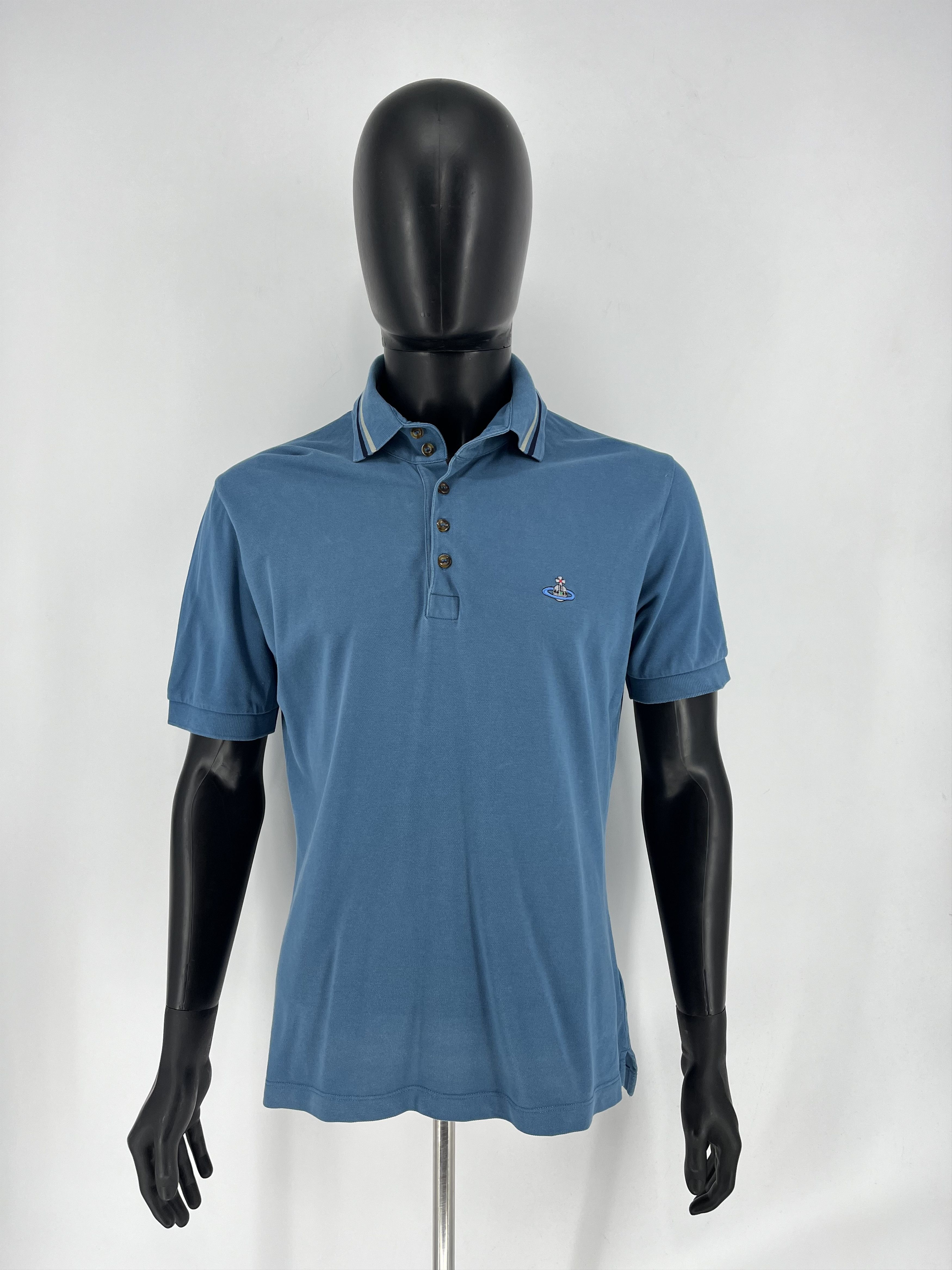 Vintage × Vivienne Westwood Vintage Vivienne Westwood Luxury Polo T-Shirt Size US L / EU 52-54 / 3 - 2 Thumbnail