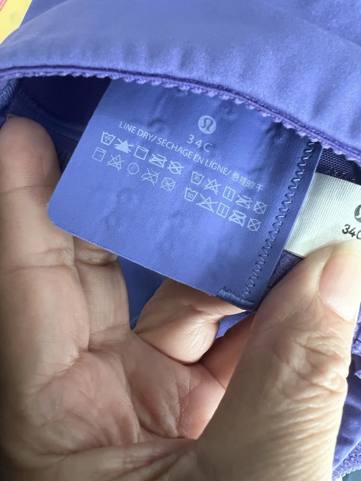 Designer Lululemon AirSupport Bra Indigo / Lavender size 34C Size ONE SIZE - 5 Thumbnail