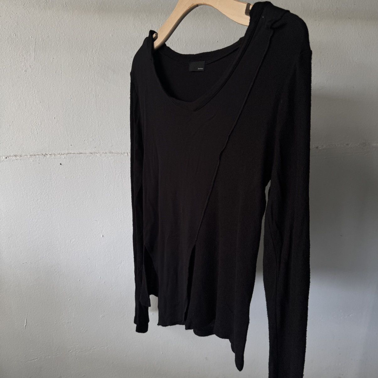 If Six Was Nine Barak Asymmetrical Double Cut Long Sleeve Tee Shirt Size US S / EU 44-46 / 1 - 8 Thumbnail