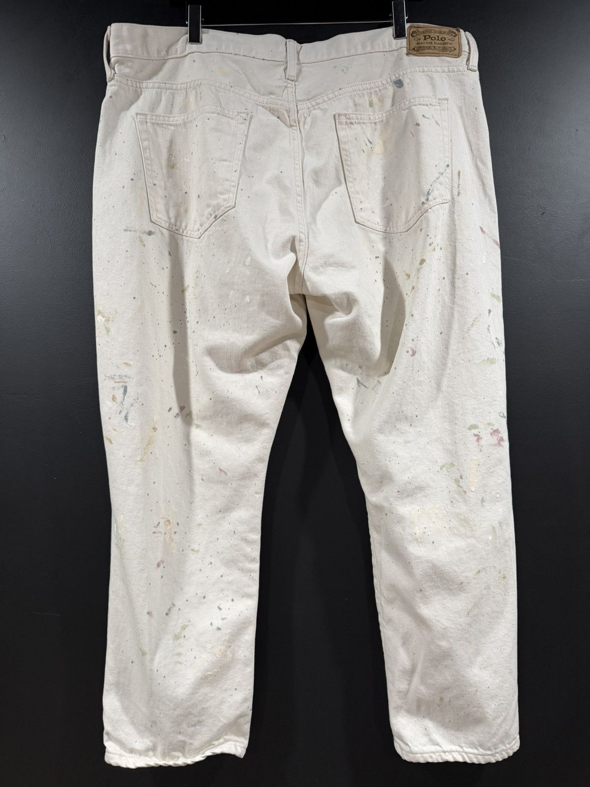 Polo Ralph Lauren 2010s Vintage Polo Ralph Lauren Paint Splatter Denim Jeans Size US 41 - 8 Thumbnail