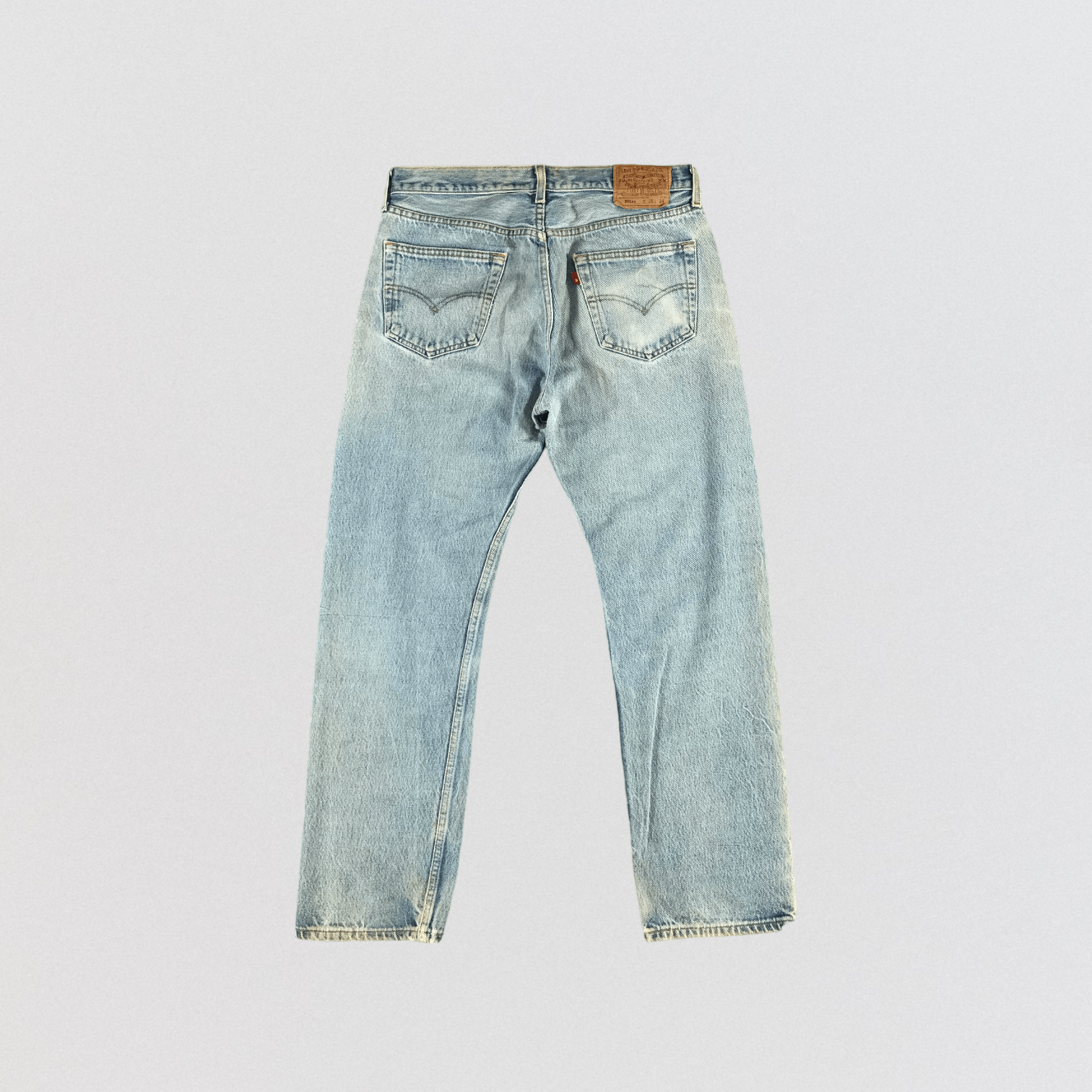 Levi's × Vintage Vintage 90s Light Wash Levis 501 Jeans-JM2761 Size US 33 - 2 Thumbnail