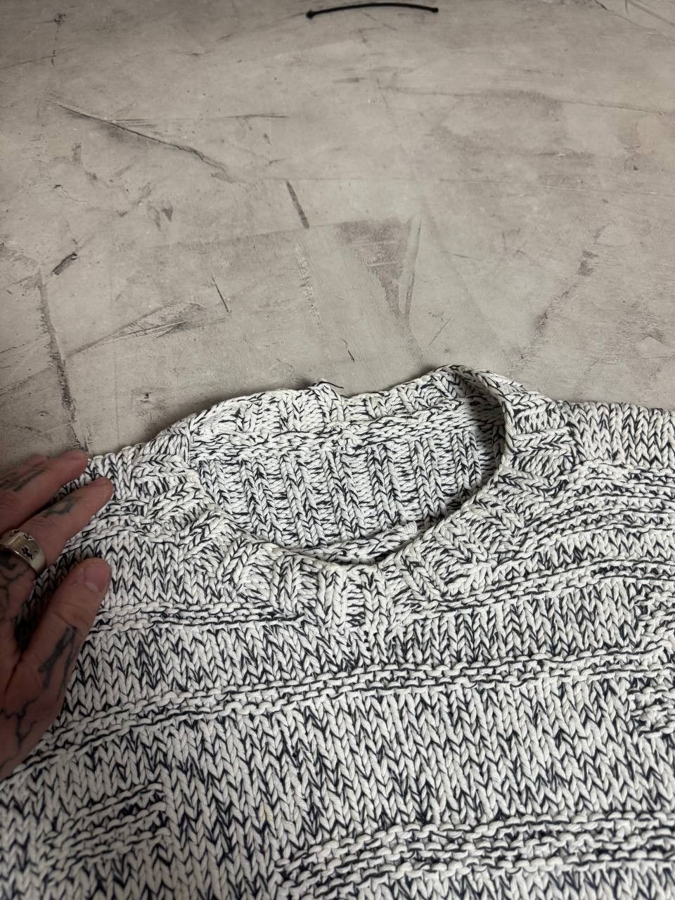 Other Extra Rare Body map England 80s assimetric knite sweater Size US L / EU 52-54 / 3 - 8 Thumbnail