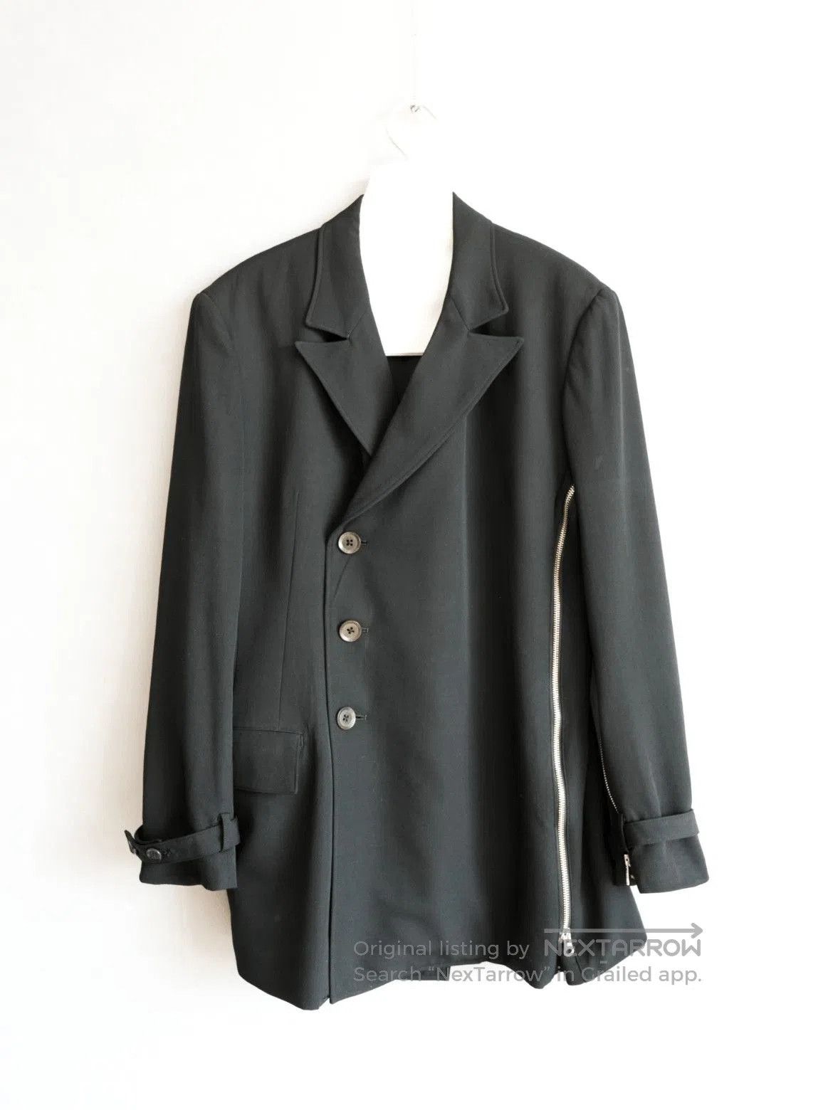 Yohji Yamamoto Yohji Yamamoto Pour Homme 04AW Zipper Light Jacket. Size US L / EU 52-54 / 3 - 1 Thumbnail