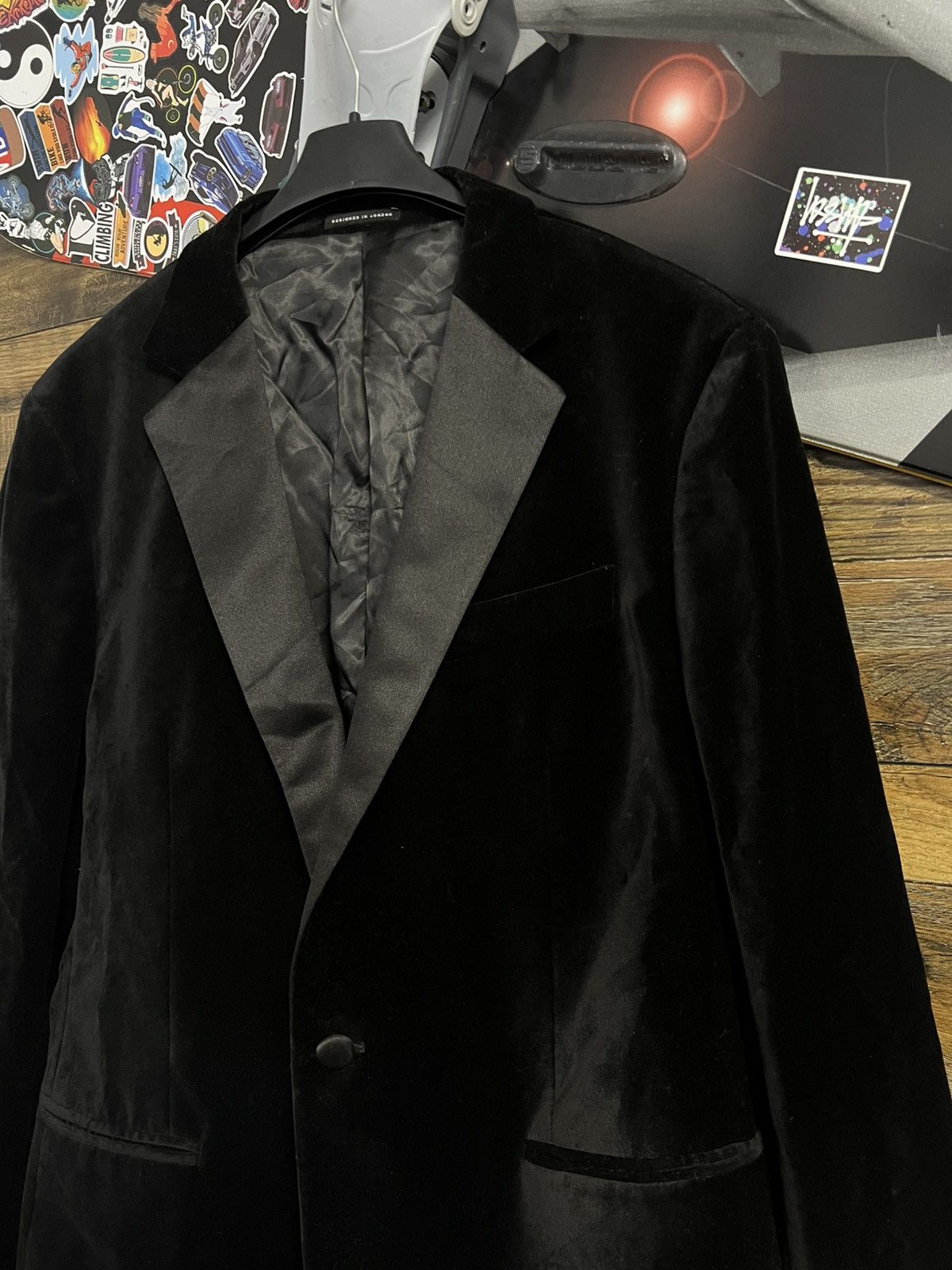 Reiss Men's Velvet Jacket Reiss Size 46R - 2 Thumbnail