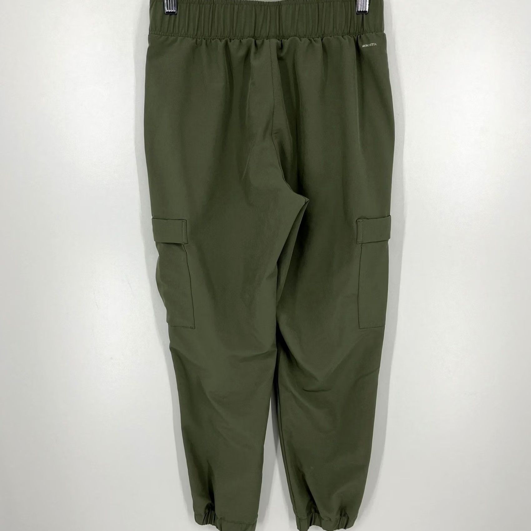 Olive Mondetta Womens Jogger Pants Green Size S Cargo Elastic Waist Active Size 28" / US 6 / IT 42 - 4 Thumbnail