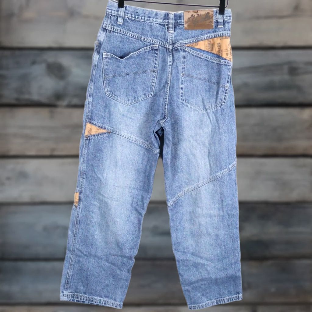Southpole VINTAGE Southpole Jeans Men 30 x 29 Blue Denim 5-Pocket Baggy Straight Relaxed High Rise Y2K 90s Hip Hop Retro Riveted Size US 30 / EU 46 - 1 Thumbnail