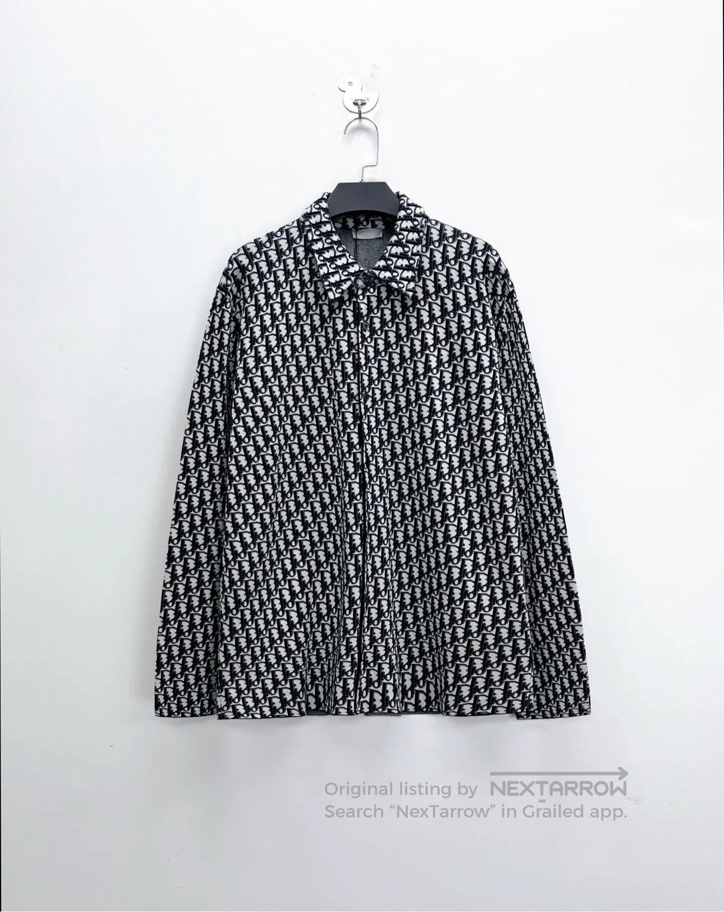 Dior Dior Monogram All-Over Print Cotton Knit Shirt| Size US M / EU 48-50 / 2 - 1 Thumbnail