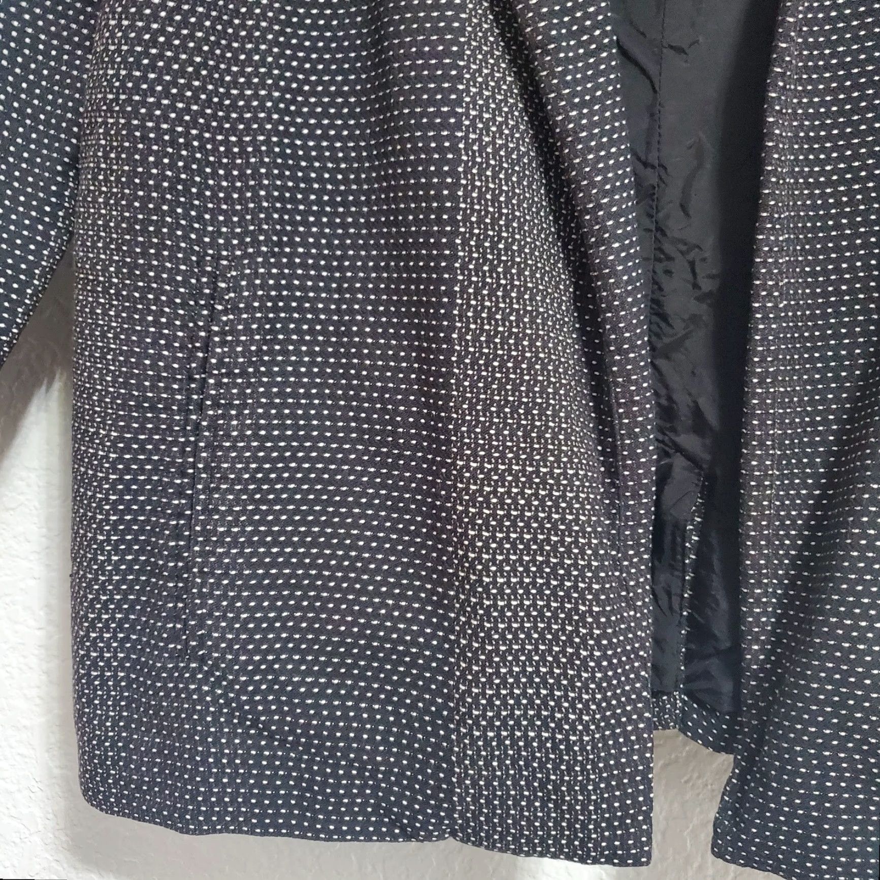 Eileen Fisher Eileen Fisher Jacket Women M Black Organic Cotton Karume Dash Open Front Blazer Size M / US 6-8 / IT 42-44 - 6 Thumbnail