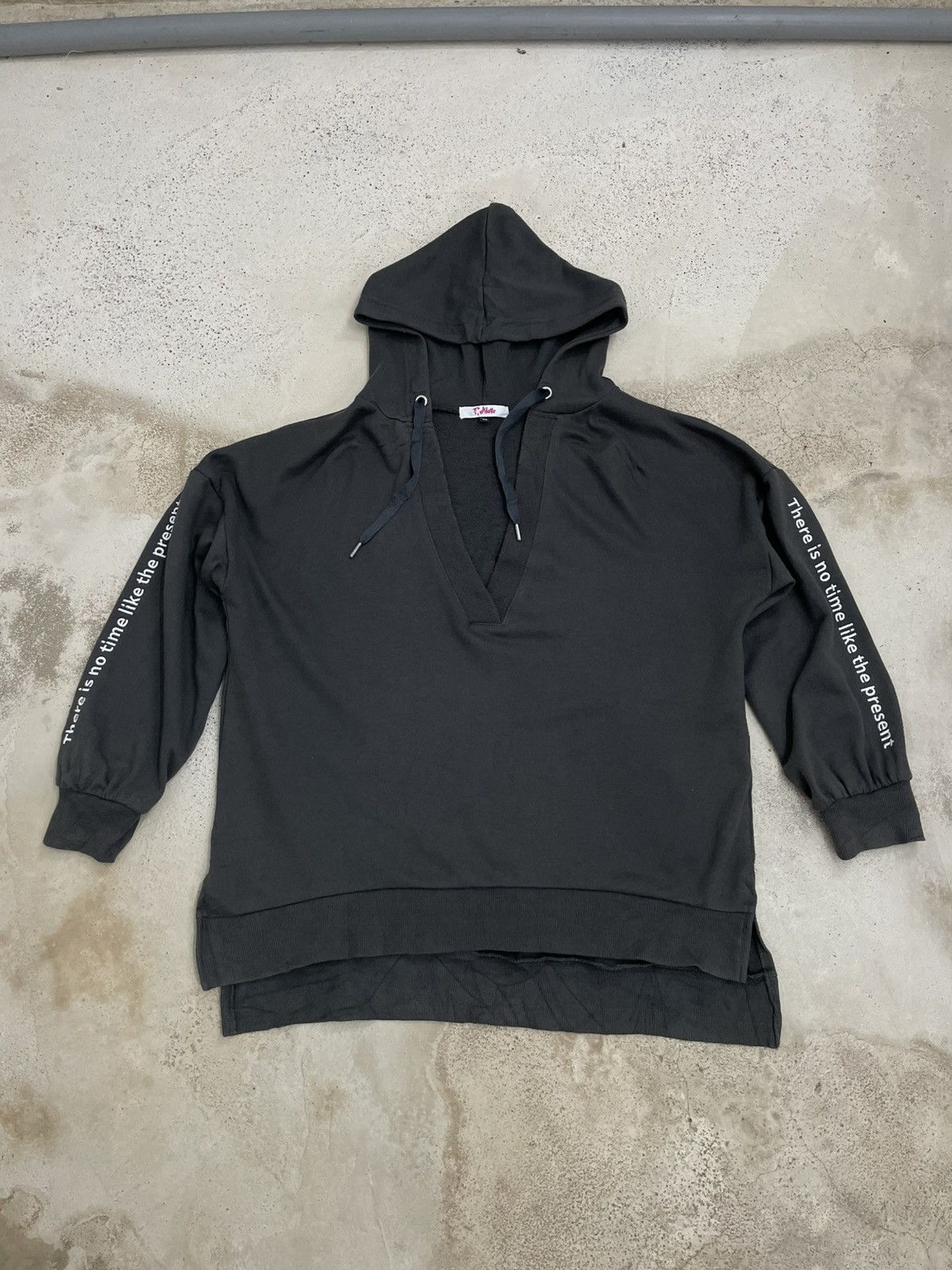 Japanese Brand Pink Latte There is not time like the present Crop Hoodie Size XS / US 0-2 / IT 36-38 - 1 Thumbnail