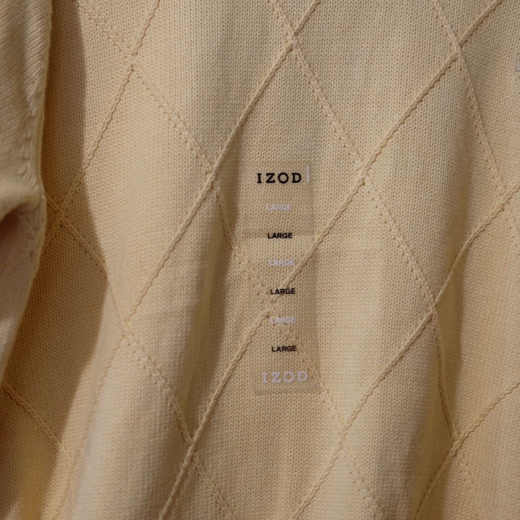 Izod IZOD Yellow Crew Neck Pullover Sweater Men's L Size US L / EU 52-54 / 3 - 6 Thumbnail