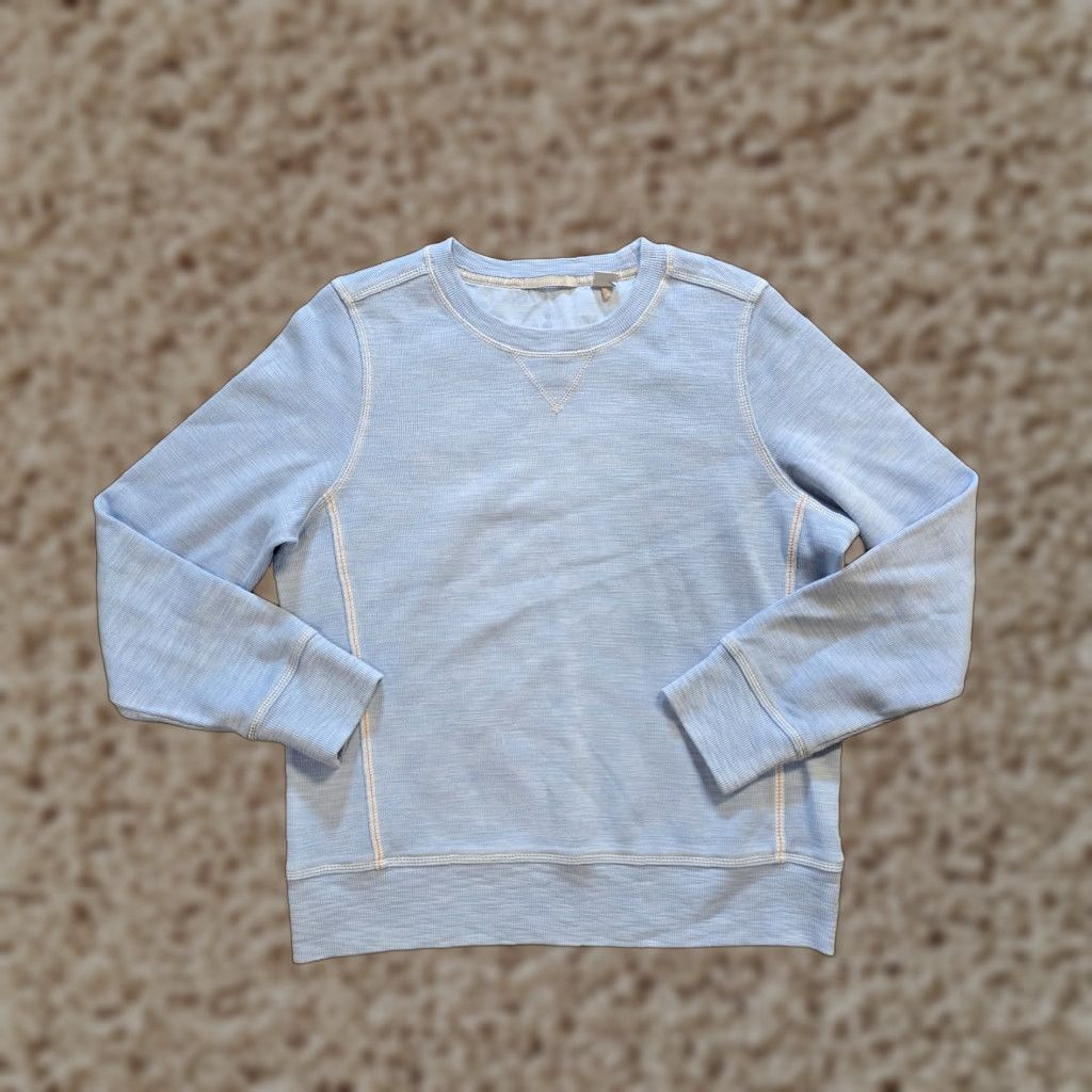 Tommy Bahama Tommy Bahama Sweater Mens Small Blue Slub Knit Crew Neck Long Sleeve Casual Size US S / EU 44-46 / 1 - 1 Thumbnail