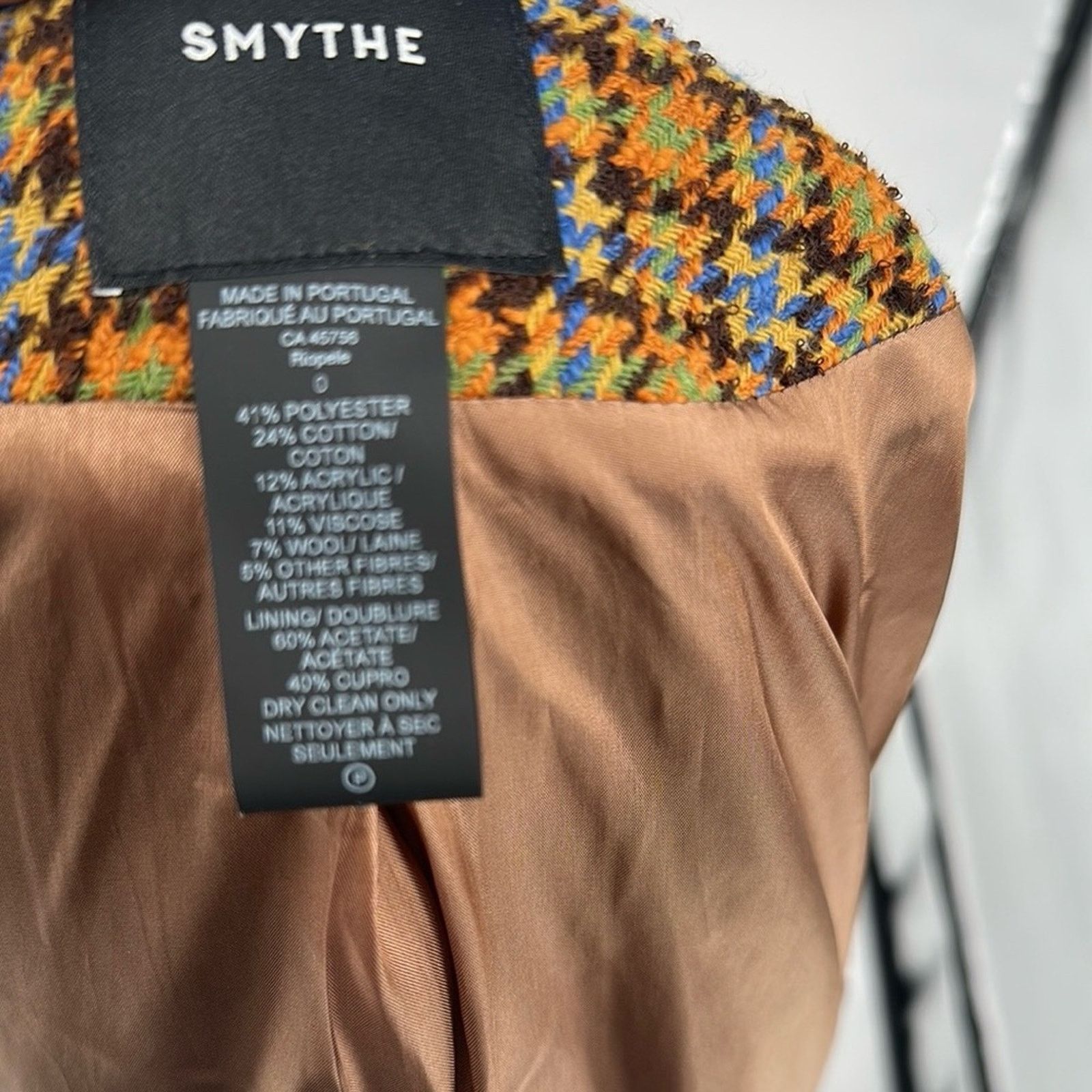 SMYTHE Smythe Plaid Blazer Not A Pagoda Tweed Plaid Jacket Size 0 Size XS / US 0-2 / IT 36-38 - 7 Thumbnail