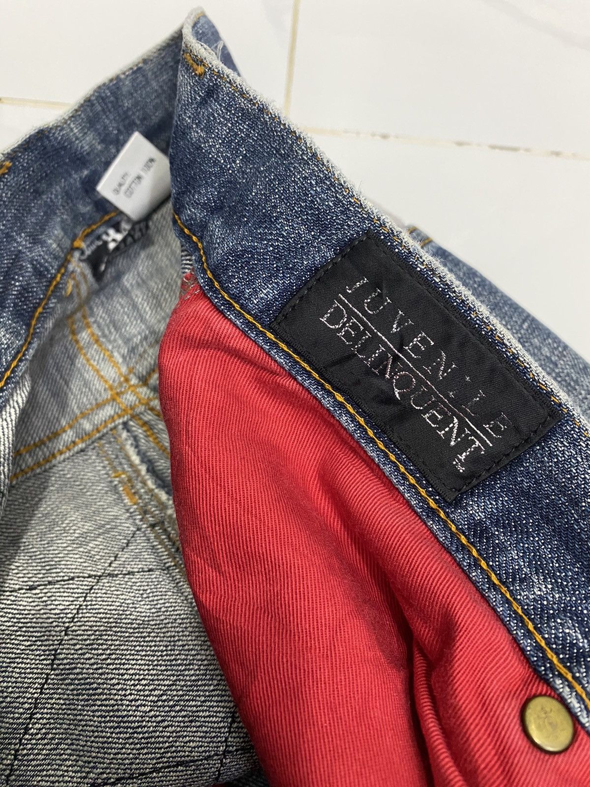 If Six Was Nine JUVENILE DELINQUENT JAPANESE AVANT GARDE DENIM JEAN Size US 31 - 8 Thumbnail