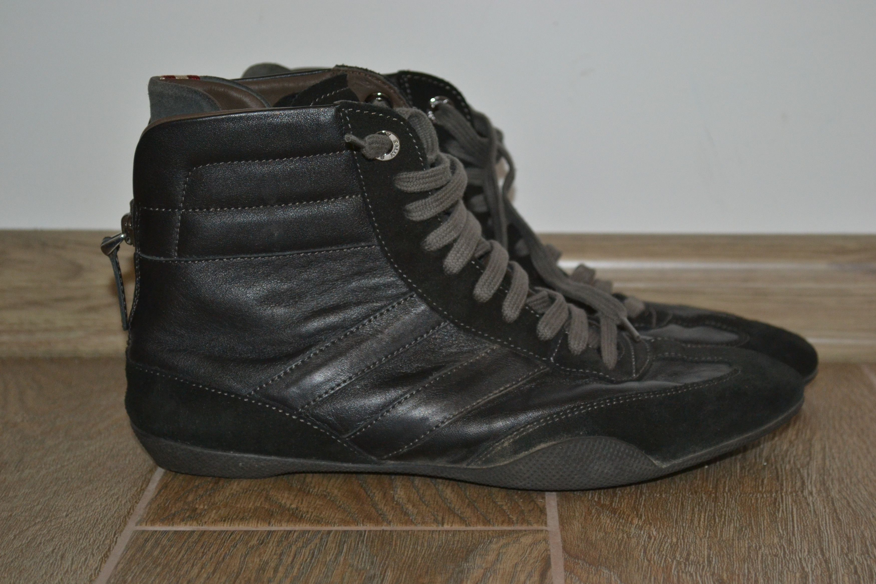 Bally Bally Black Leather Athletic Shoes Size US 8 / IT 38 - 2 Thumbnail