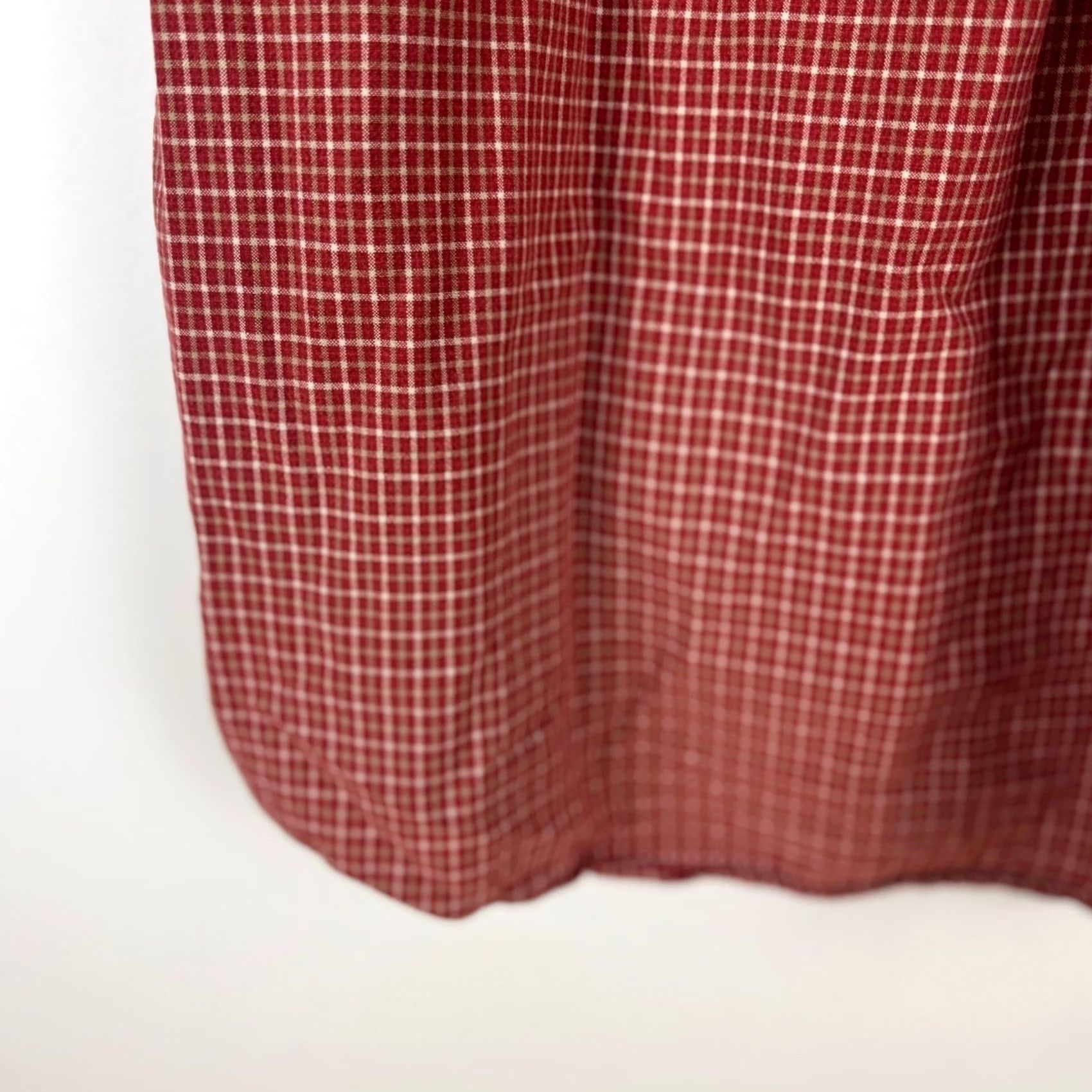 Timberland VINTAGE Timberland Mens Red White Gingham Plaid Short Sleeve Button Up Shirt Size L Size US L / EU 52-54 / 3 - 6 Thumbnail