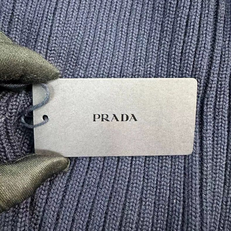 Prada Prada Stand-up collar and vertical pattern knitted jacket 2 Size US XS / EU 42 / 0 - 8 Thumbnail